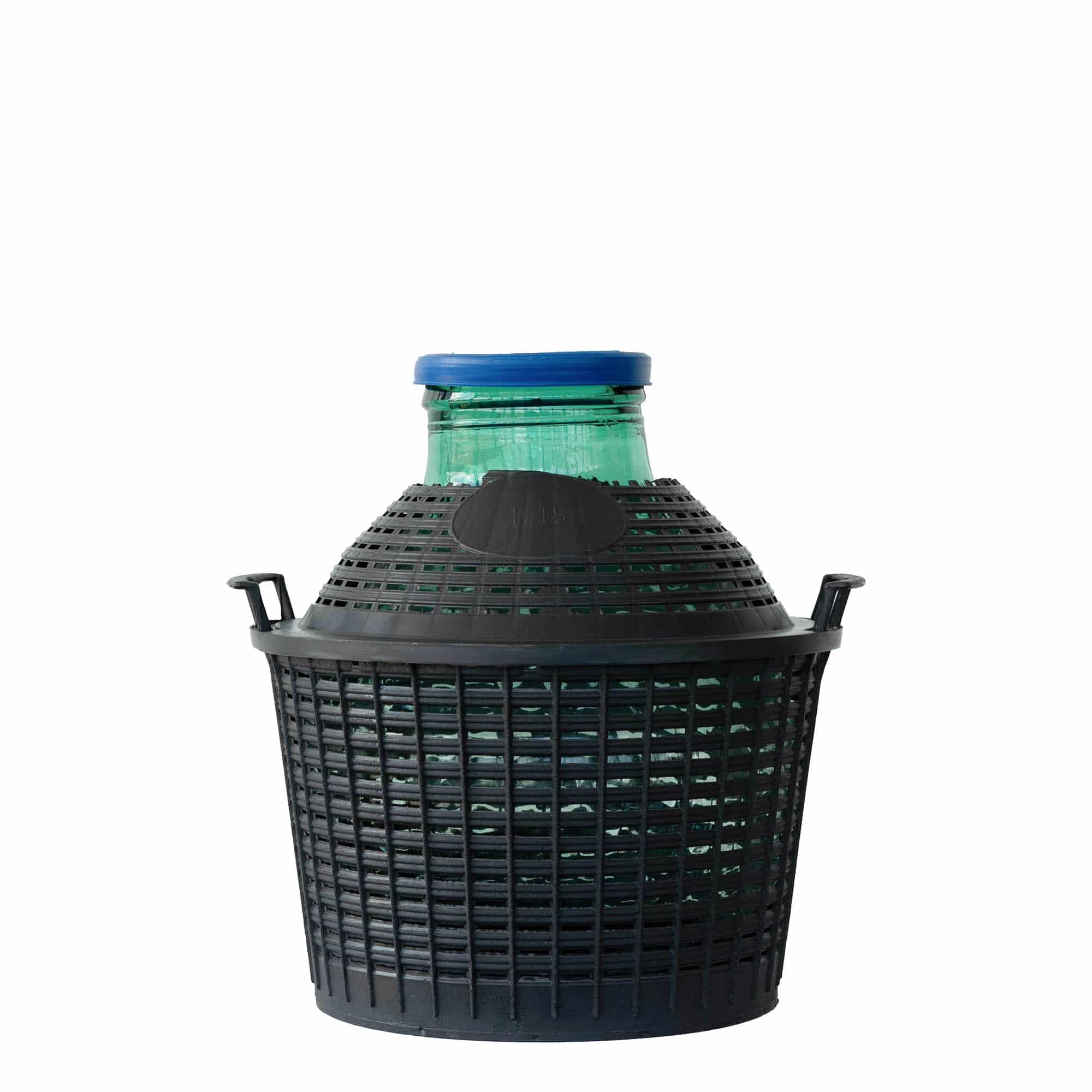 15 l Ballonflasche Weithals, Glas, Mündung: Stülpdeckel