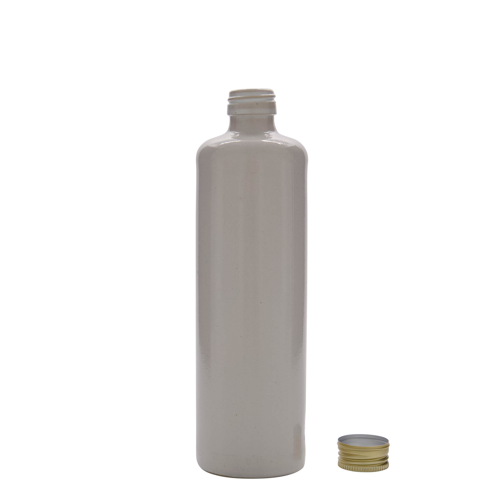 500 ml Tonkrug, Steinzeug, weiß, Mündung: PP 31,5