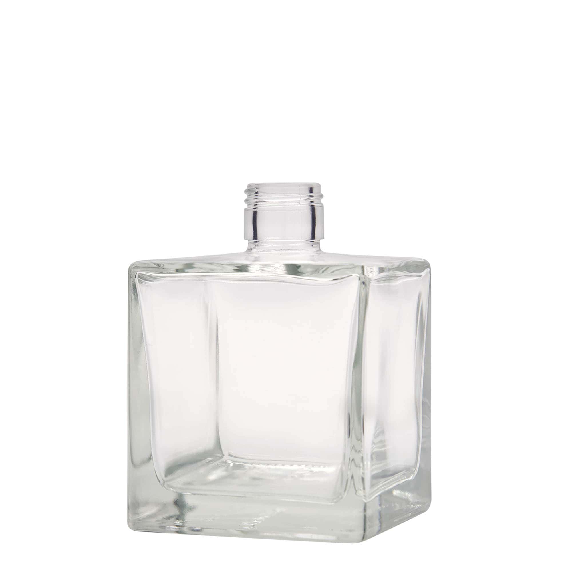 500 ml Glasflasche „Cube“, quadratisch, Mündung: PP 31,5