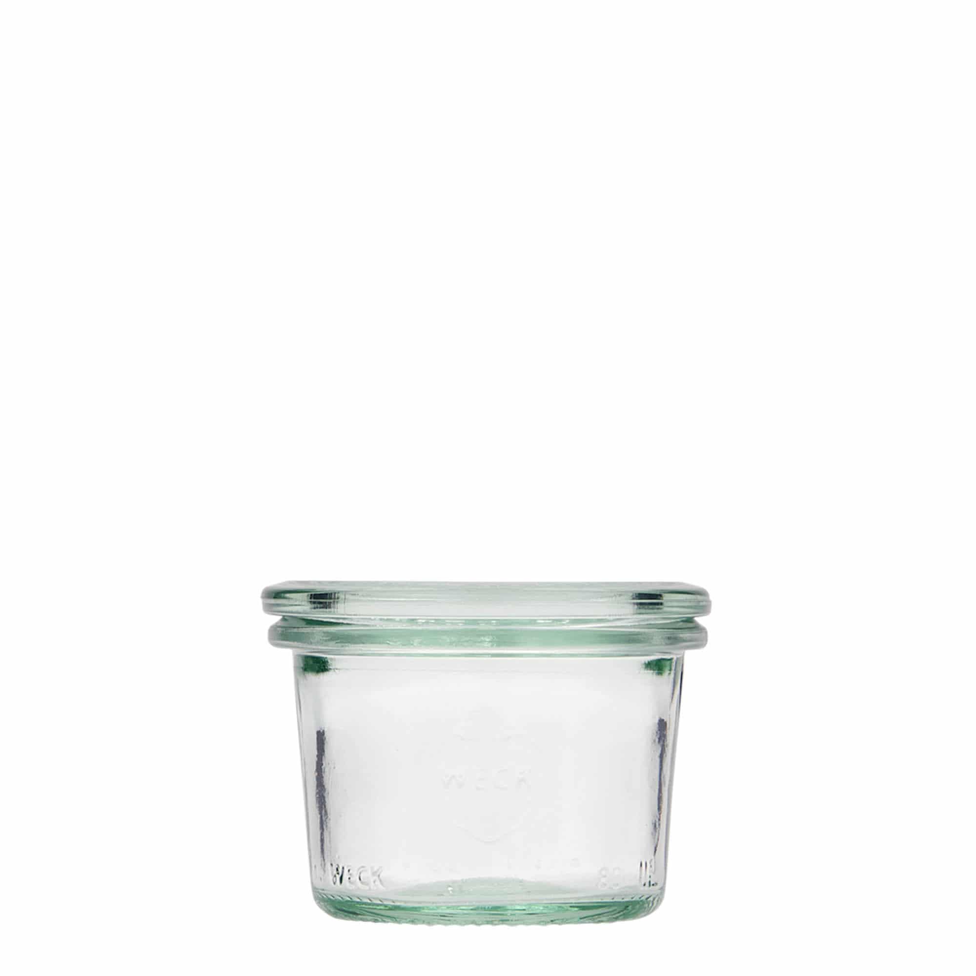 12x 80 ml WECK-Sturzglas mit Glasdeckel RR 60