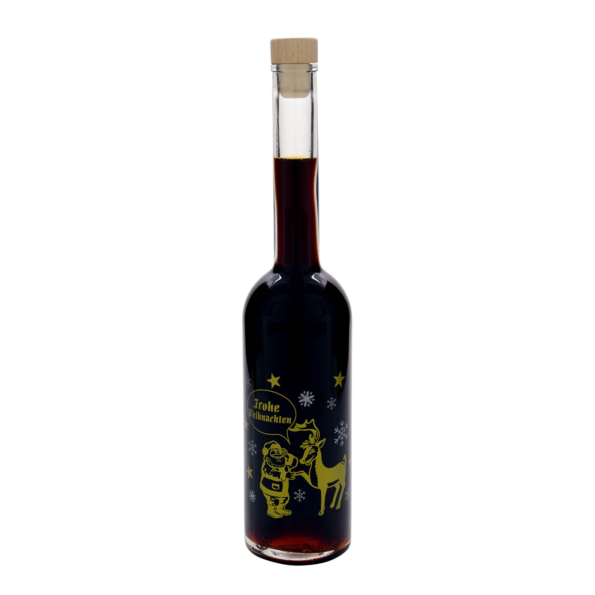 500 ml Glasflasche 'Opera', Motiv: Feuerwerk, Mündung: Kork 500 ml Glasflasche 'Opera', Motiv: Feuerwerk, Mündung: Kork