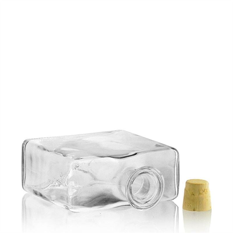 500 ml Glasflasche „Julia“, rechteckig, Mündung: Kork