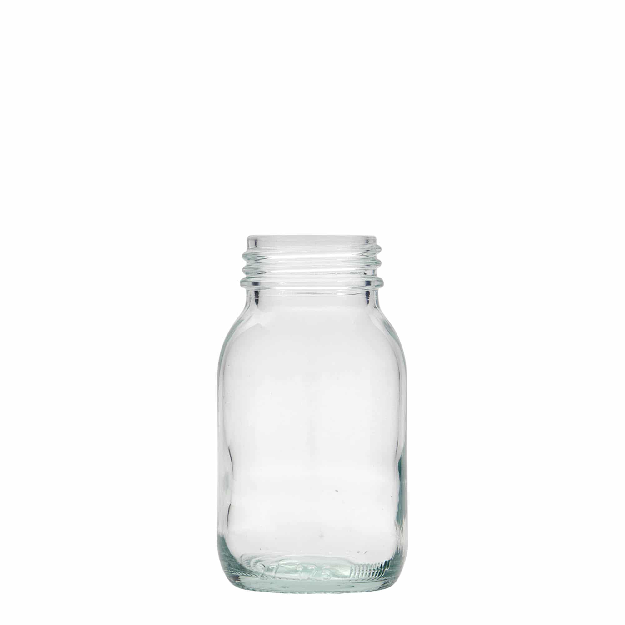 125 ml Weithalsglas, Mündung: DIN 40 125 ml Weithalsglas, Mündung: DIN 40