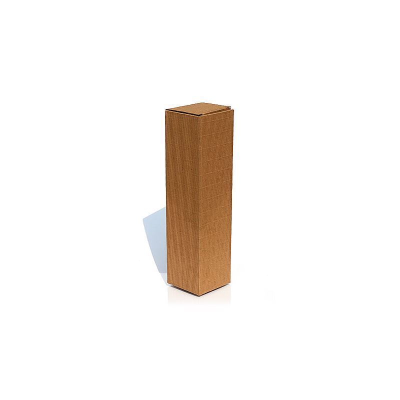 Geschenkkarton „Welle“, rechteckig, Pappe, naturfarben