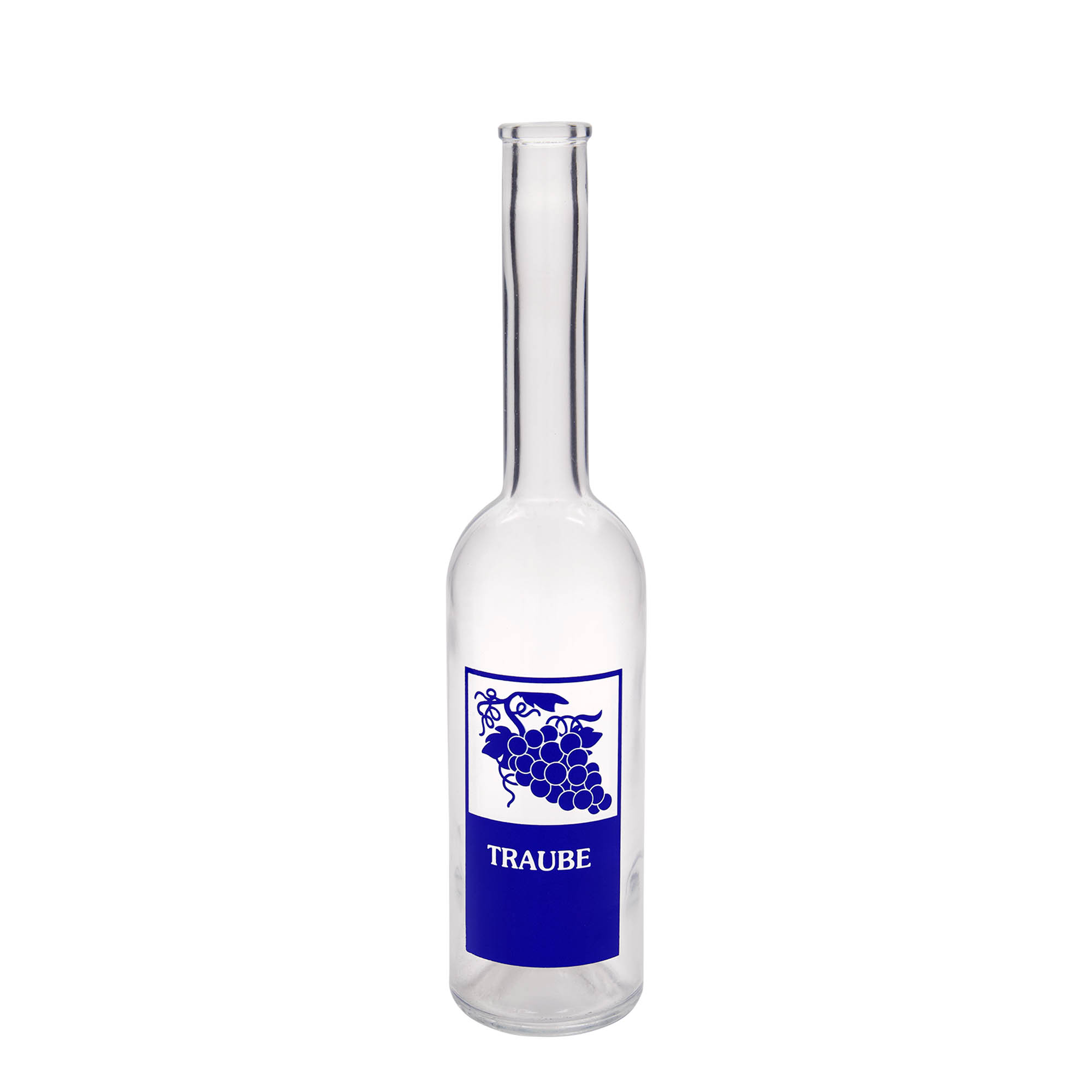 500 ml Glasflasche „Opera“, Motiv: Traube, Mündung: Kork