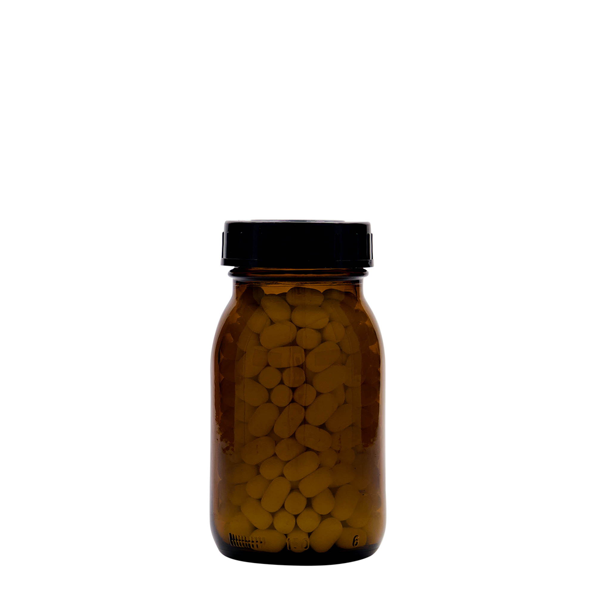 150 ml Weithalsglas, braun, Mündung: DIN 45 150 ml Weithalsglas, braun, Mündung: DIN 45