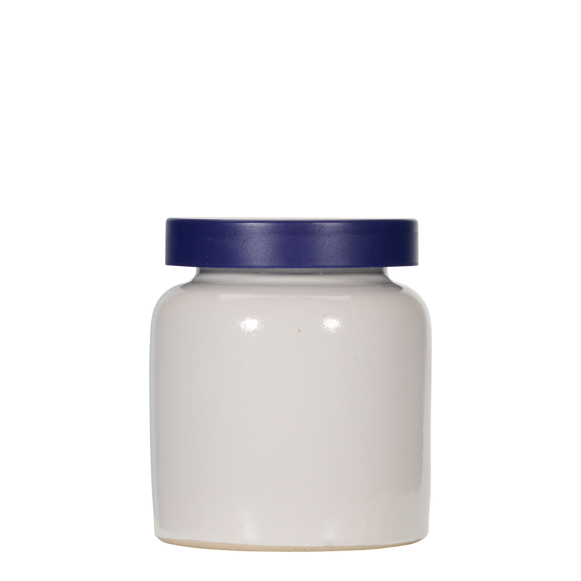 270 ml Steinzeugtopf, Keramik, weiß, Mündung: Stülpdeckel 270 ml Steinzeugtopf, Keramik, weiß, Mündung: Stülpdeckel