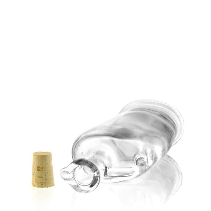 500 ml Glasflasche 'Eleganta', oval, Mündung: Kork 500 ml Glasflasche 'Eleganta', oval, Mündung: Kork