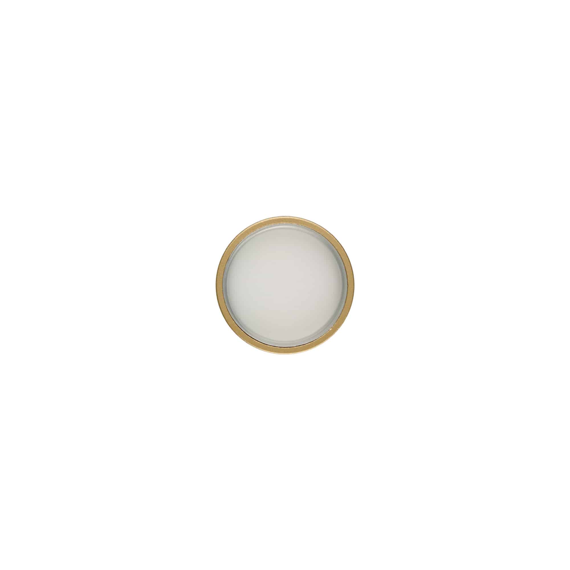 Schraubverschluss, ABS-Kunststoff, gold-matt, für Mündung: GPI 33/400
