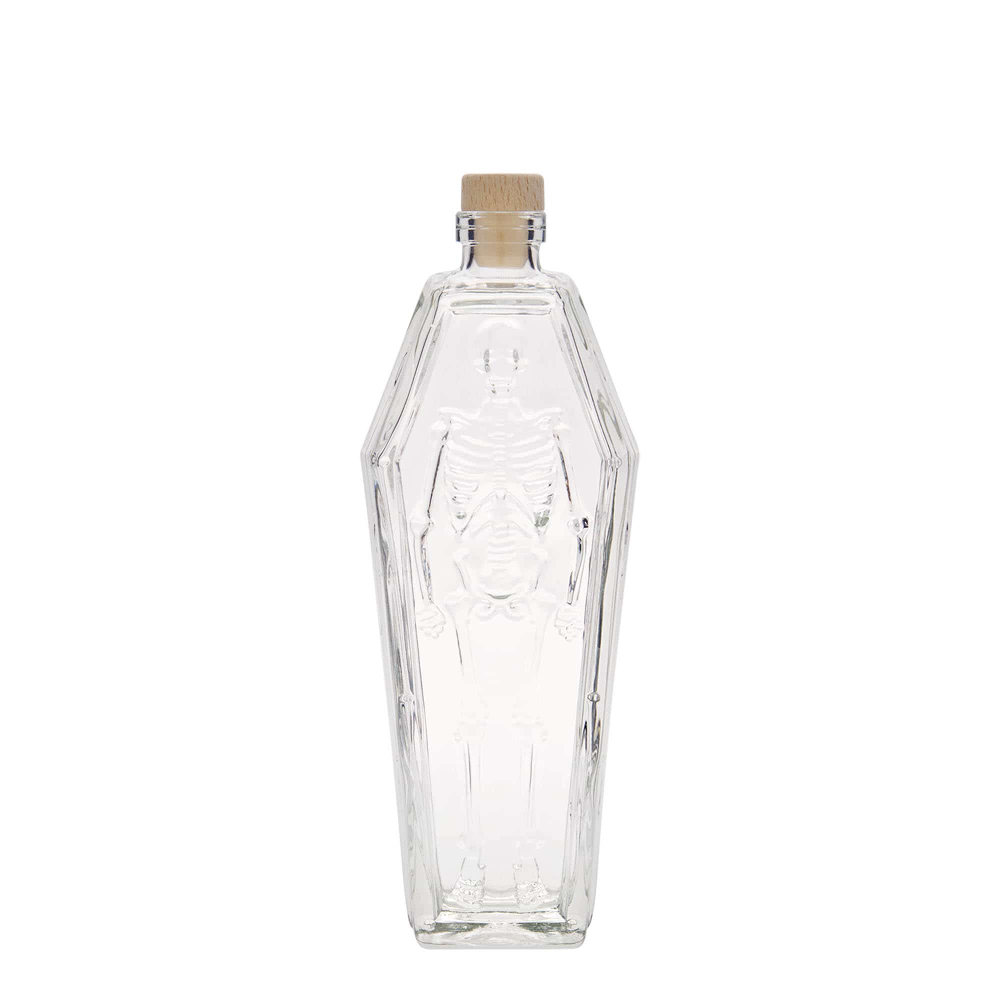 200 ml Glasflasche „Sarg“, Mündung: Kork