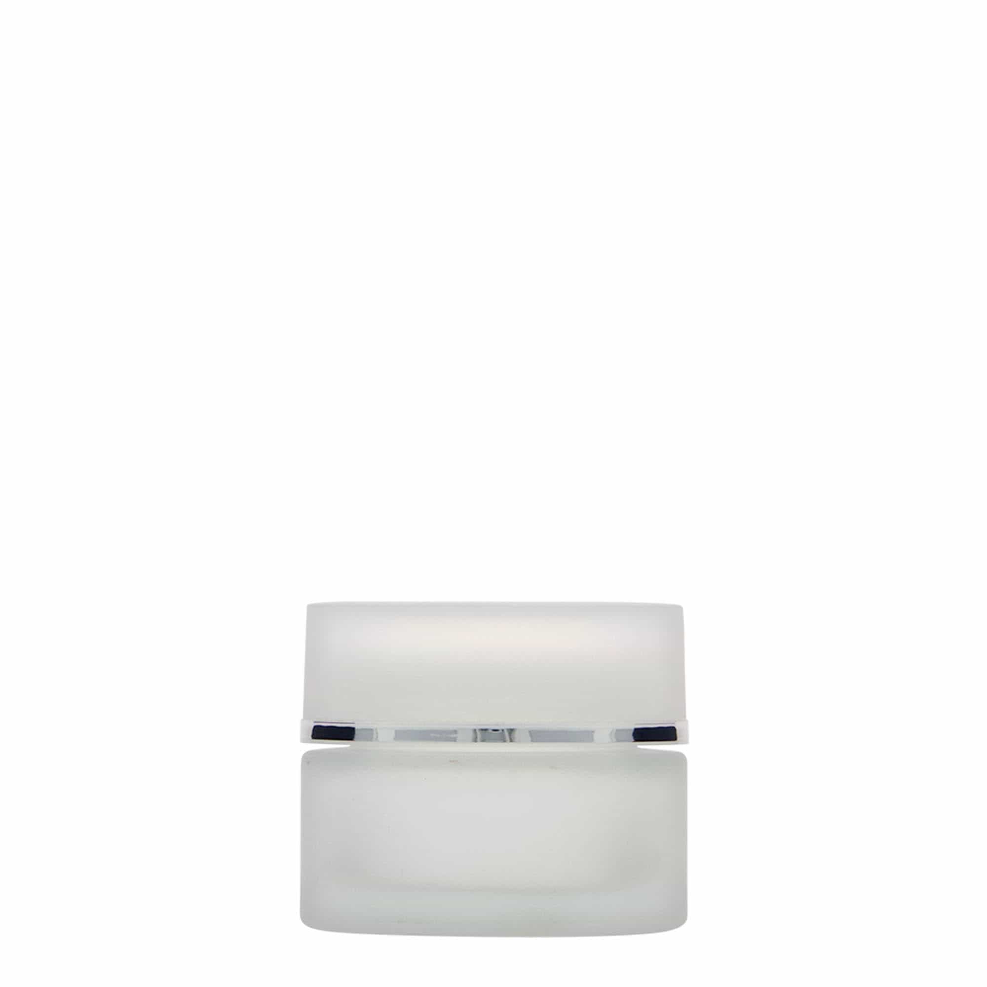 30 ml Tiegel 'Platin Edition', Glas, geeist, Mündung: Schraubverschluss