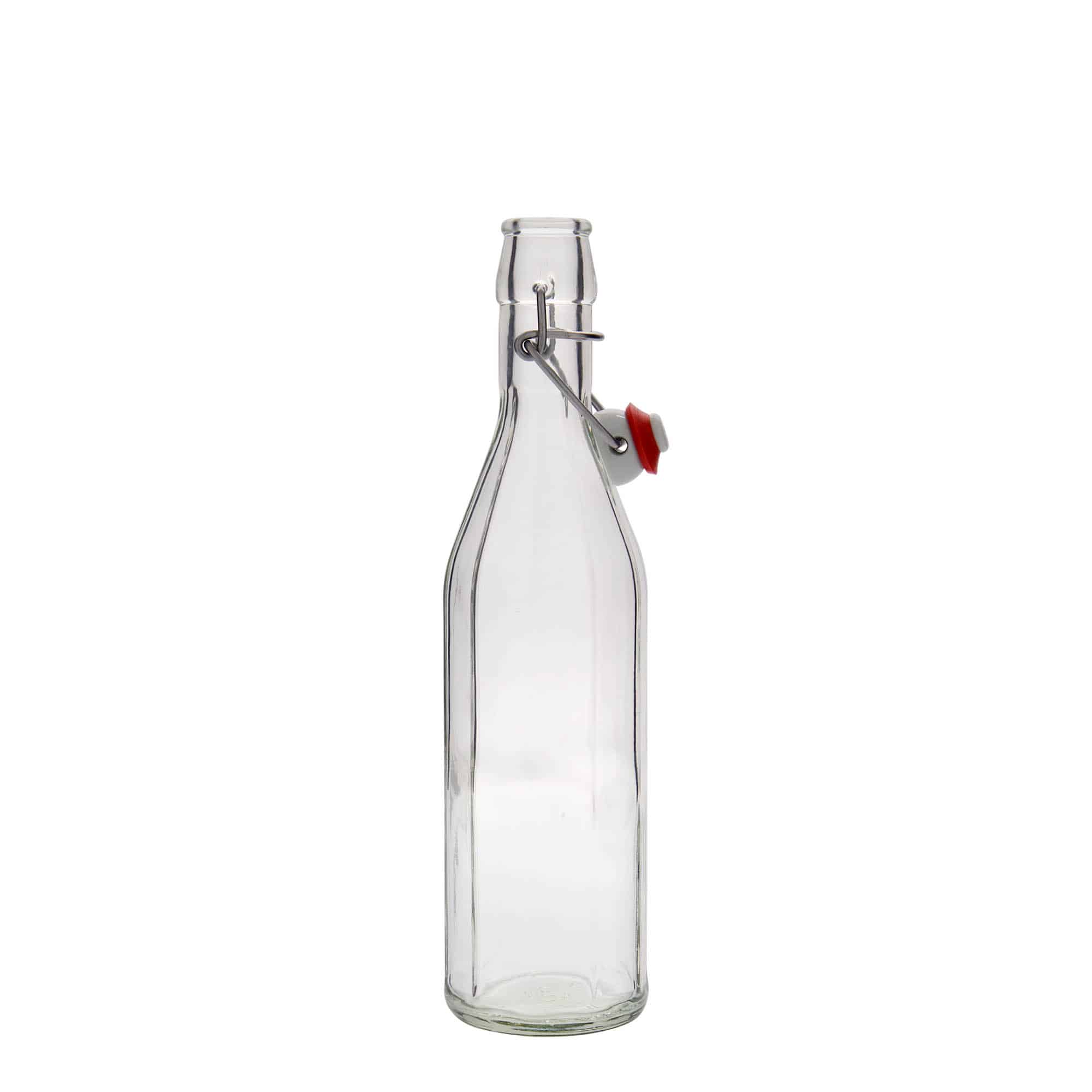 500 ml Glasflasche 'Bravo', zehneckig, Mündung: Bügelverschluss