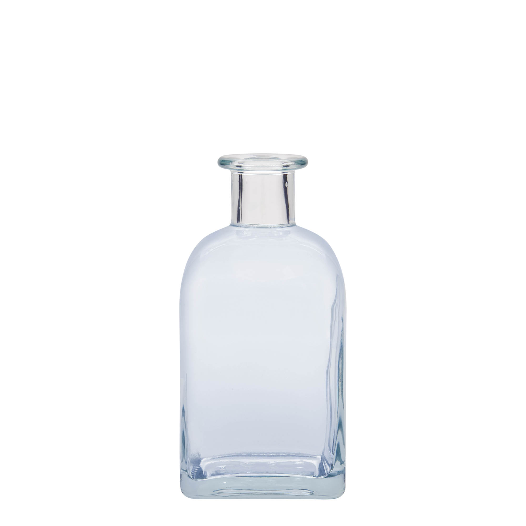 350 ml Glasflasche Apotheker Carré, quadratisch, Mündung: Kork