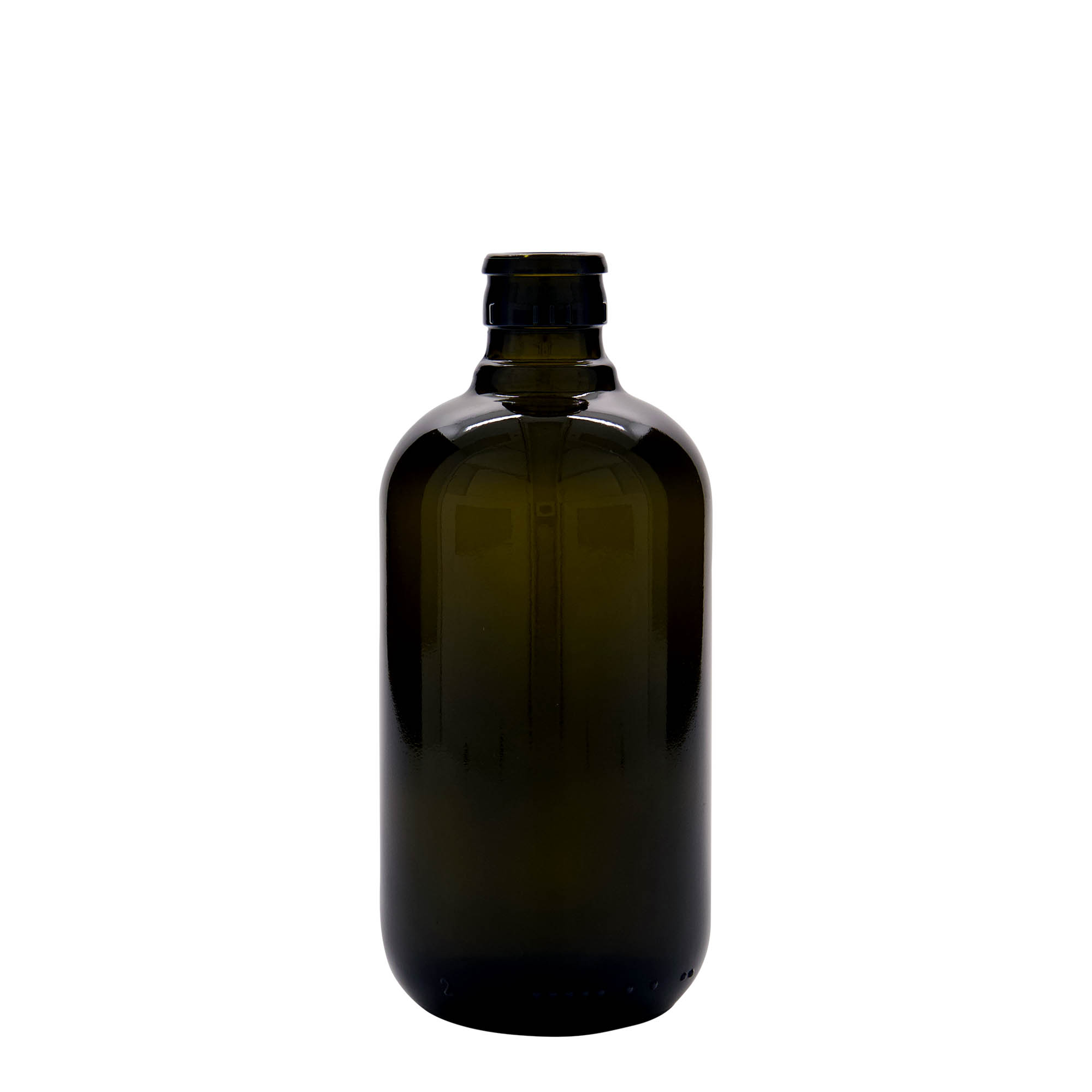 500 ml Essig-/Ölflasche „Biolio“, Glas antikgrün, Mündung: DOP