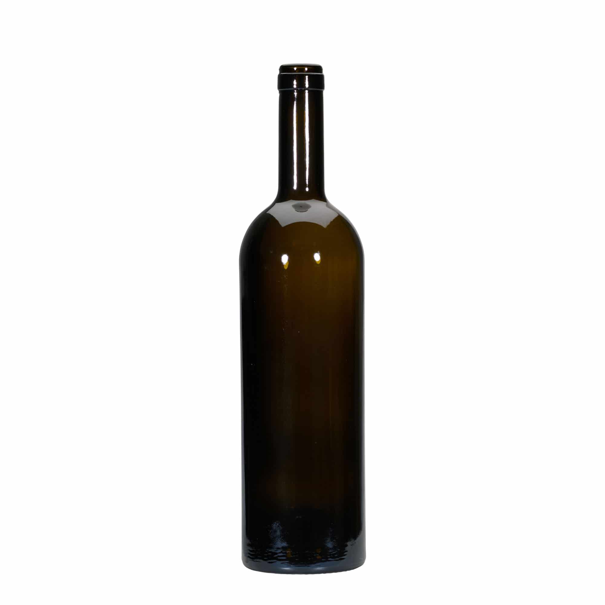 750 ml Weinflasche 'Golia', antikgrün, Mündung: Kork
