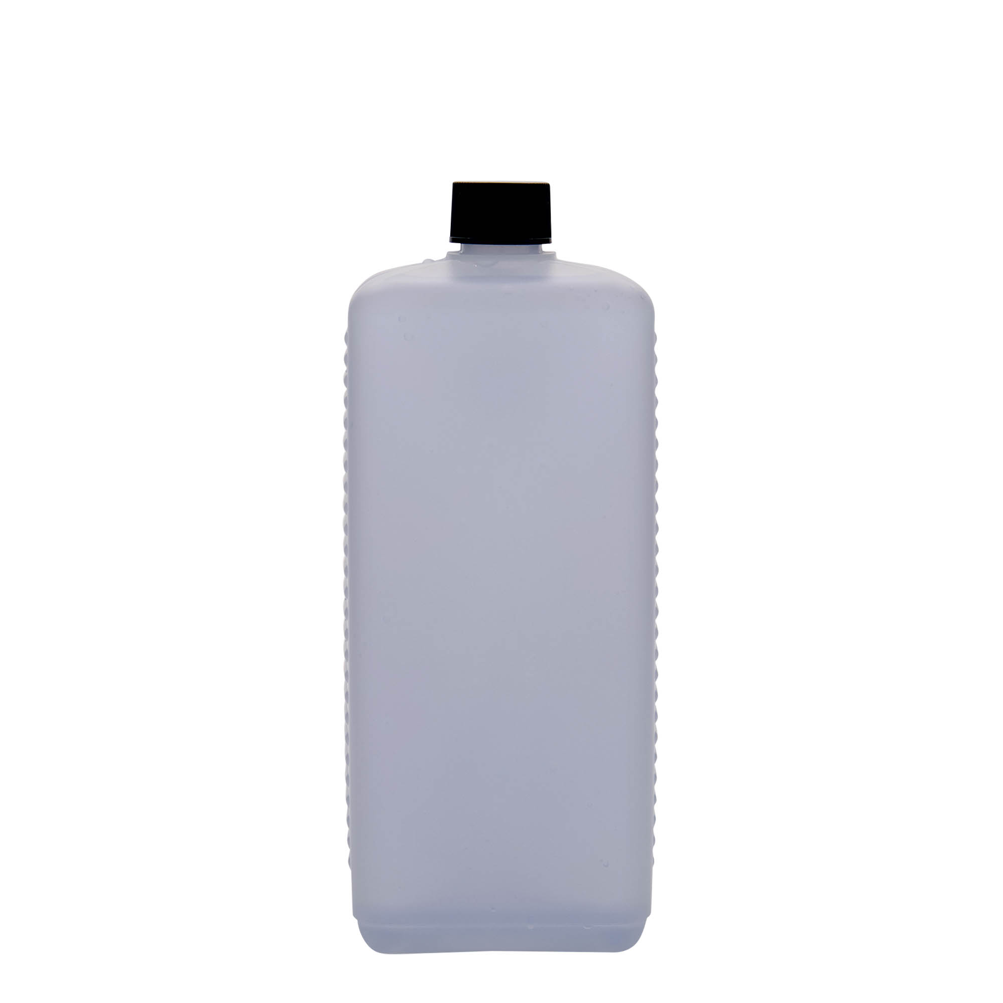 1.000 ml Kanisterflasche, rechteckig, HDPE-Kunststoff, natur, Mündung: DIN 25 EPE 1.000 ml Kanisterflasche, rechteckig, HDPE-Kunststoff, natur, Mündung: DIN 25 EPE