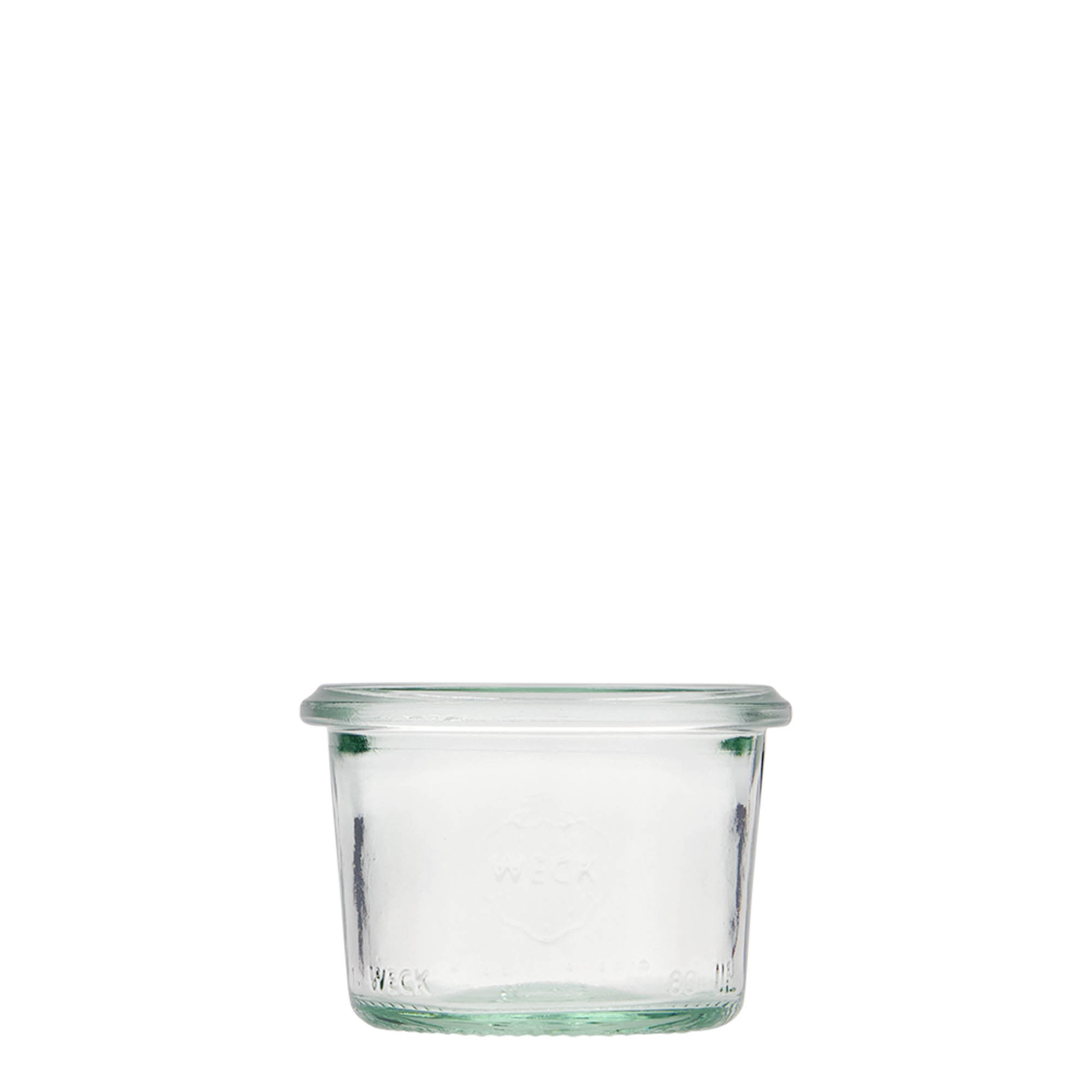 80 ml WECK-Sturzglas, Mündung: Rundrand