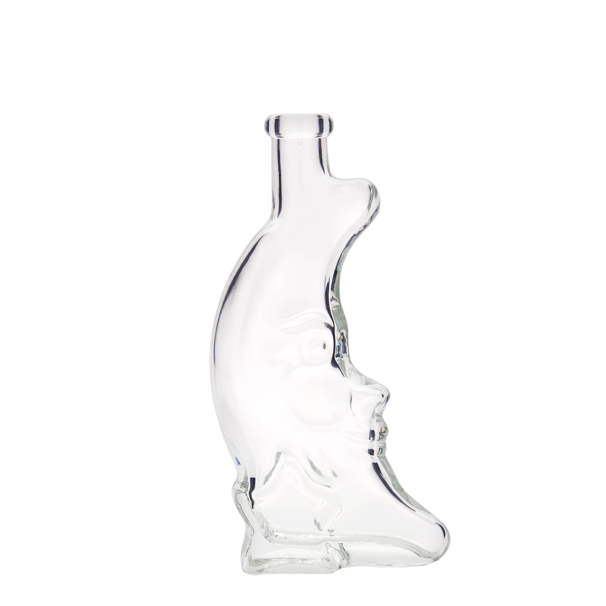 200 ml Glasflasche 'Mond', Mündung: Kork