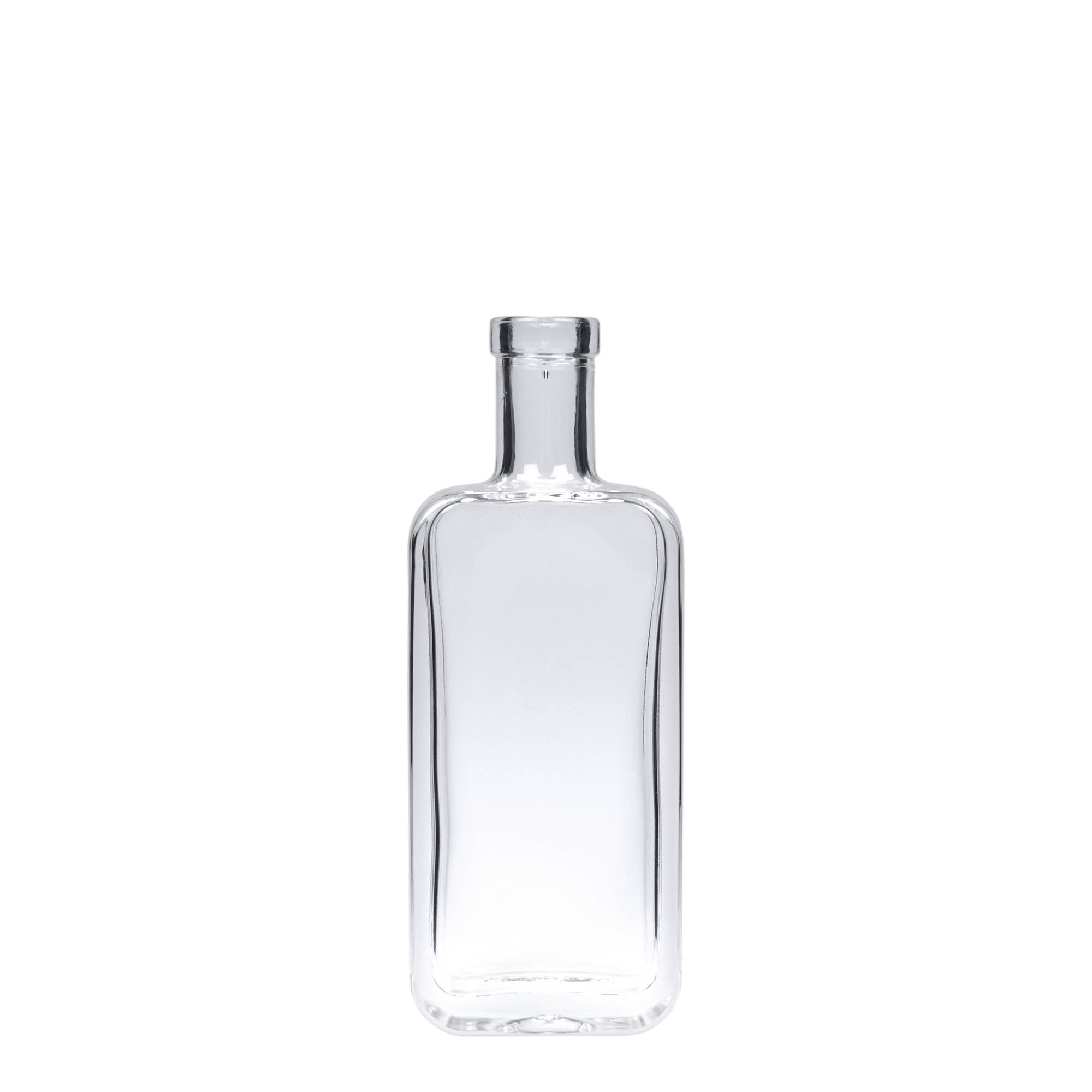 100 ml Glasflasche „Nice“, rechteckig, Mündung: Kork