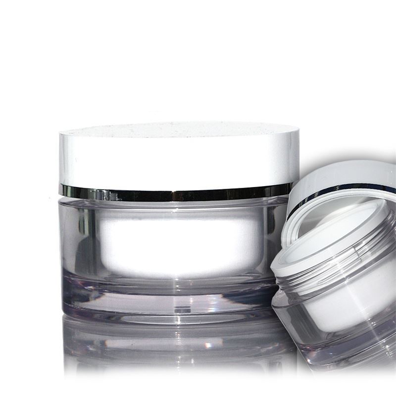 30 ml Tiegel, SAN-Kunststoff, weiß, Mündung: Schraubverschluss