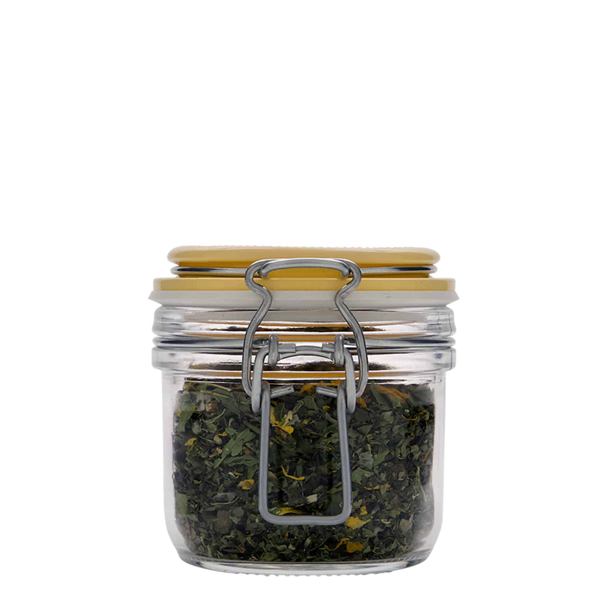 200 ml Drahtbügelglas „Fido“, gelb, Mündung: Drahtbügelverschluss