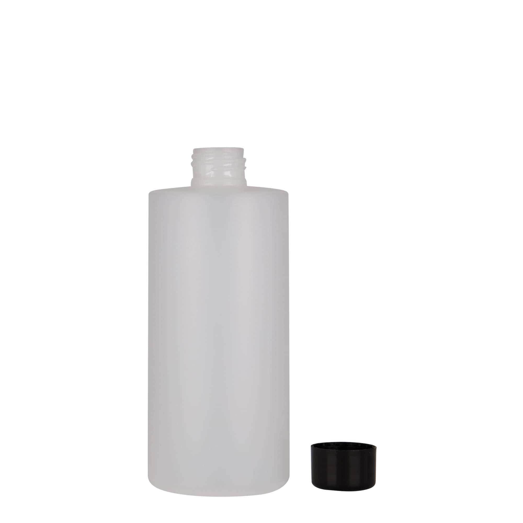 300 ml Kunststoffflasche 'Pipe', HDPE, weiß, Mündung: 24/410