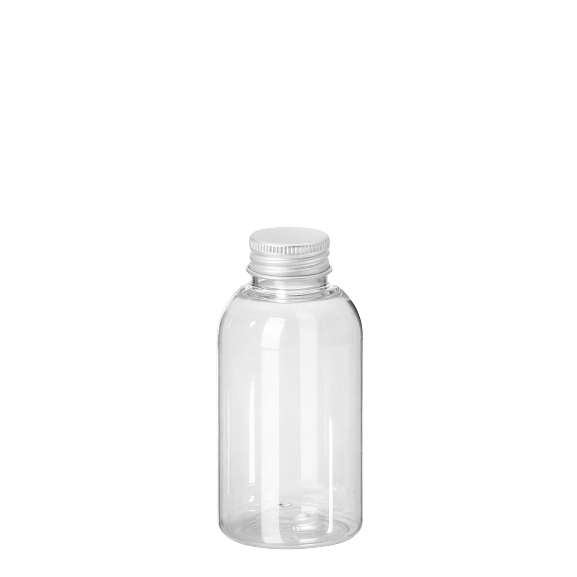 100 ml PET-Flasche 'Boston', Kunststoff, Mündung: 24/410 100 ml PET-Flasche 'Boston', Kunststoff, Mündung: 24/410
