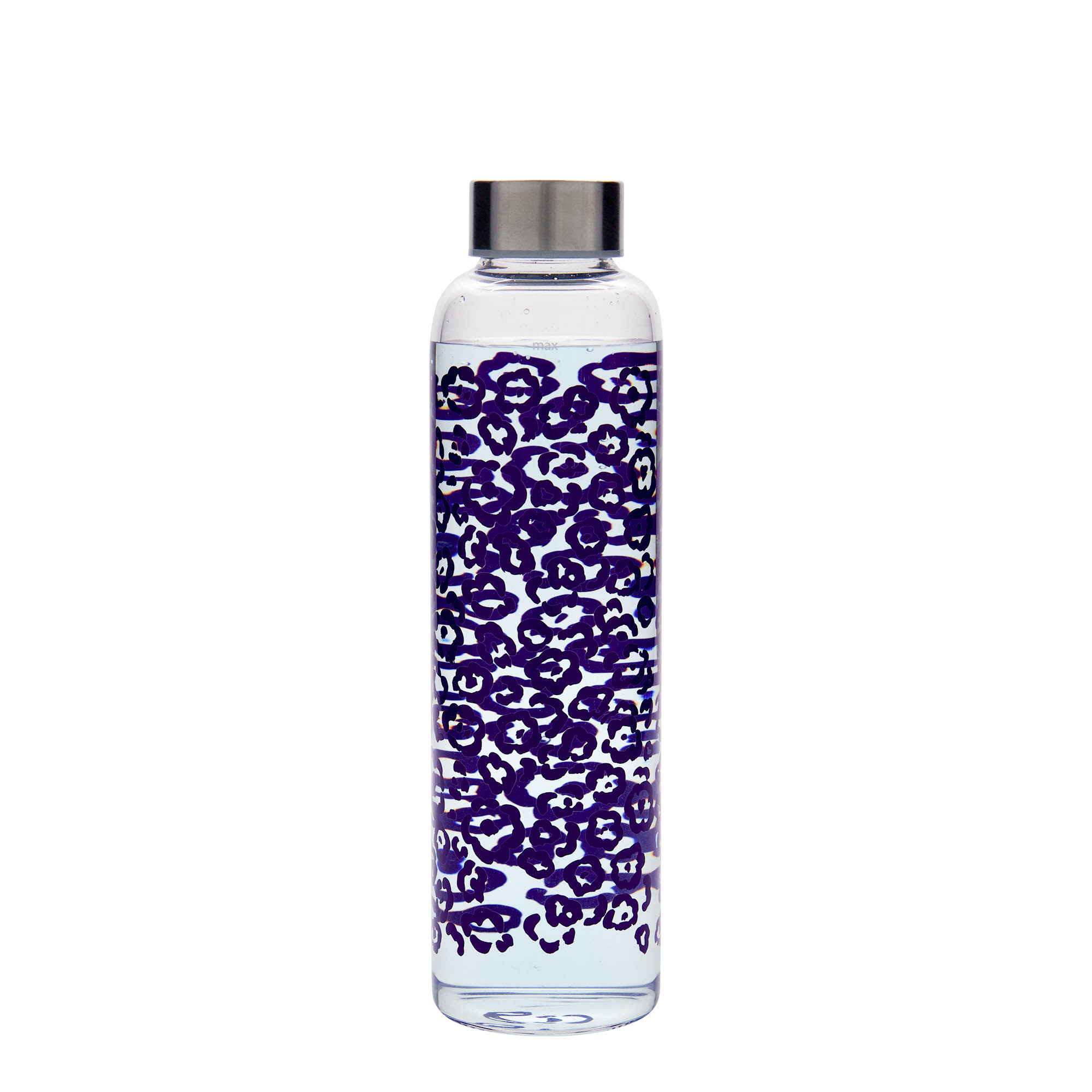 500 ml Trinkflasche 'Perseus - Lila Blumen', Mündung: Schraubverschluss 500 ml Trinkflasche 'Perseus - Lila Blumen', Mündung: Schraubverschluss