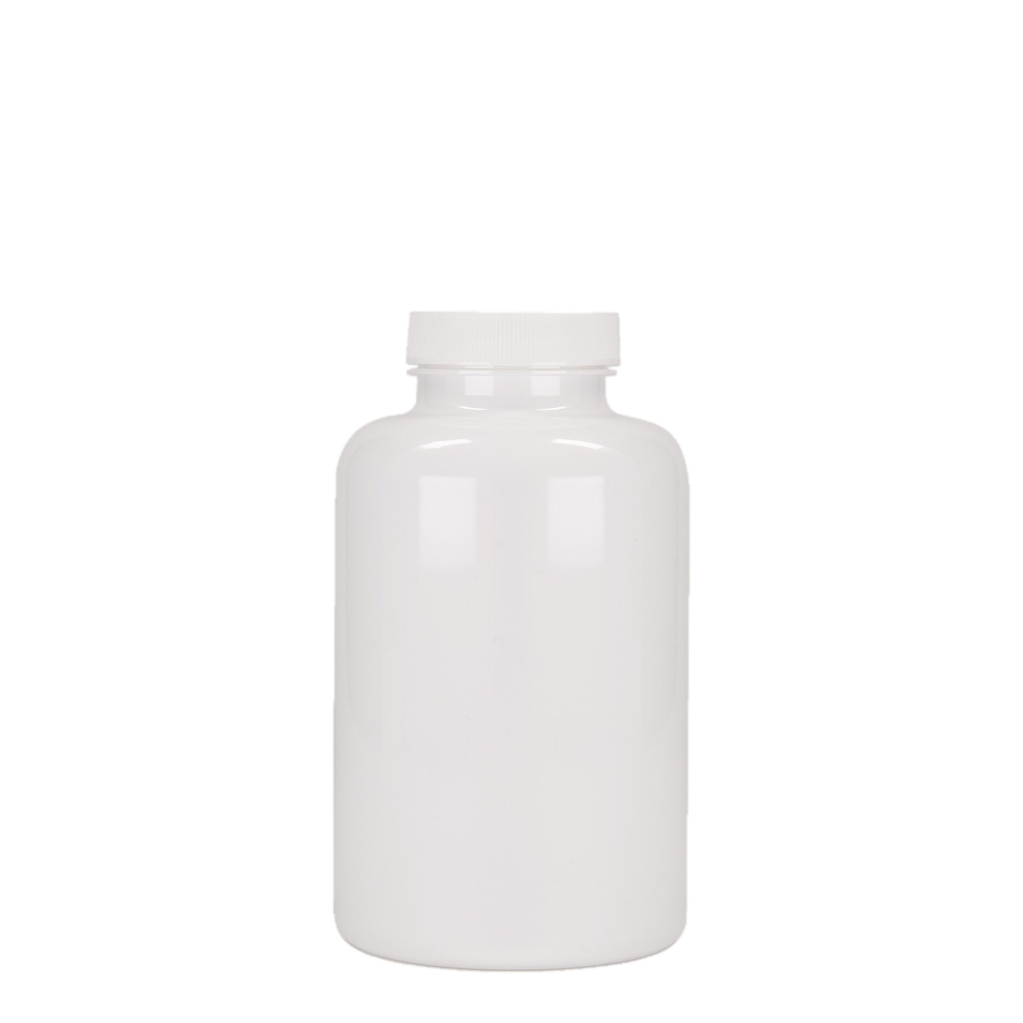 500 ml PET-Packer, Kunststoff, weiß, Mündung: 45/400