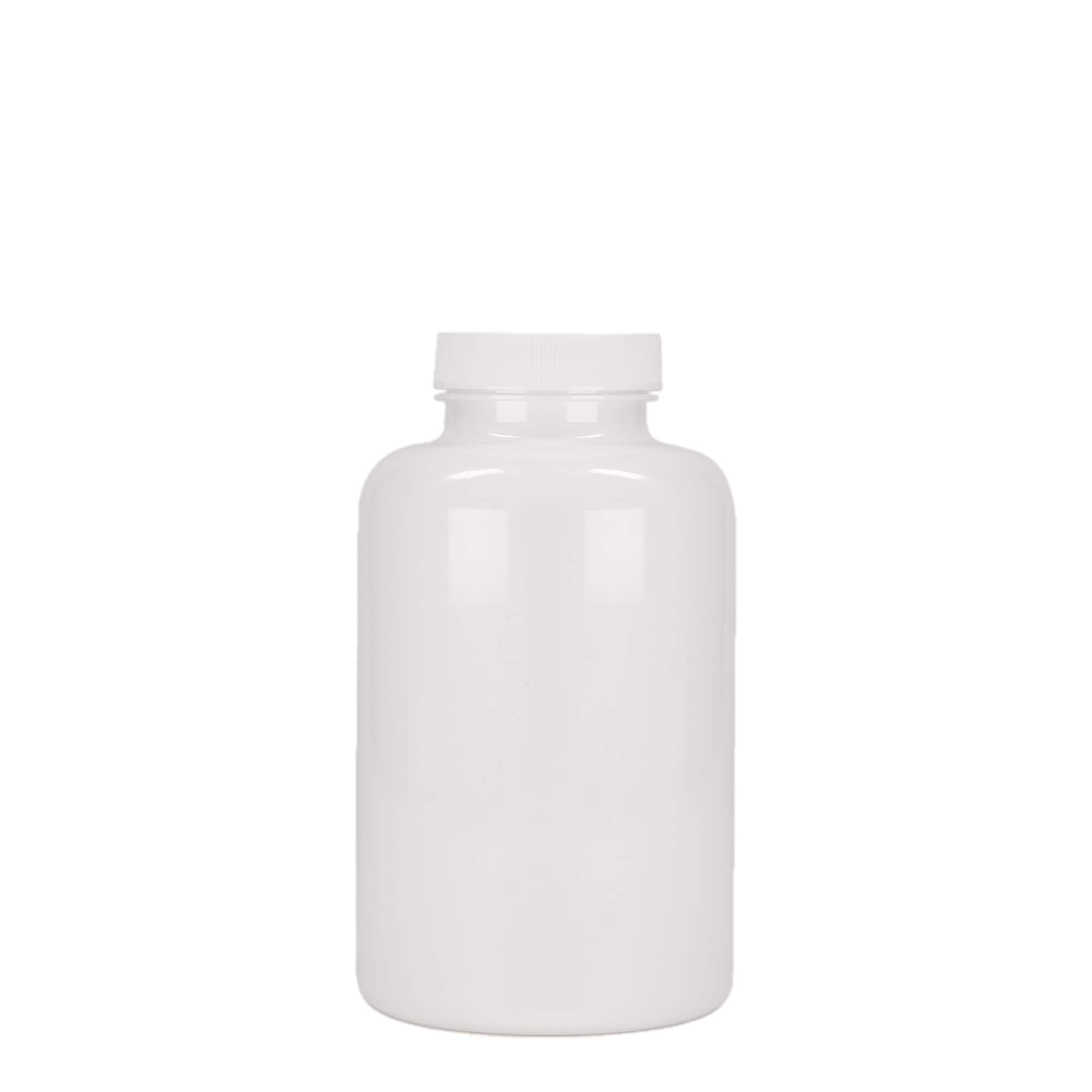 500 ml PET-Packer, Kunststoff, weiß, Mündung: 45/400