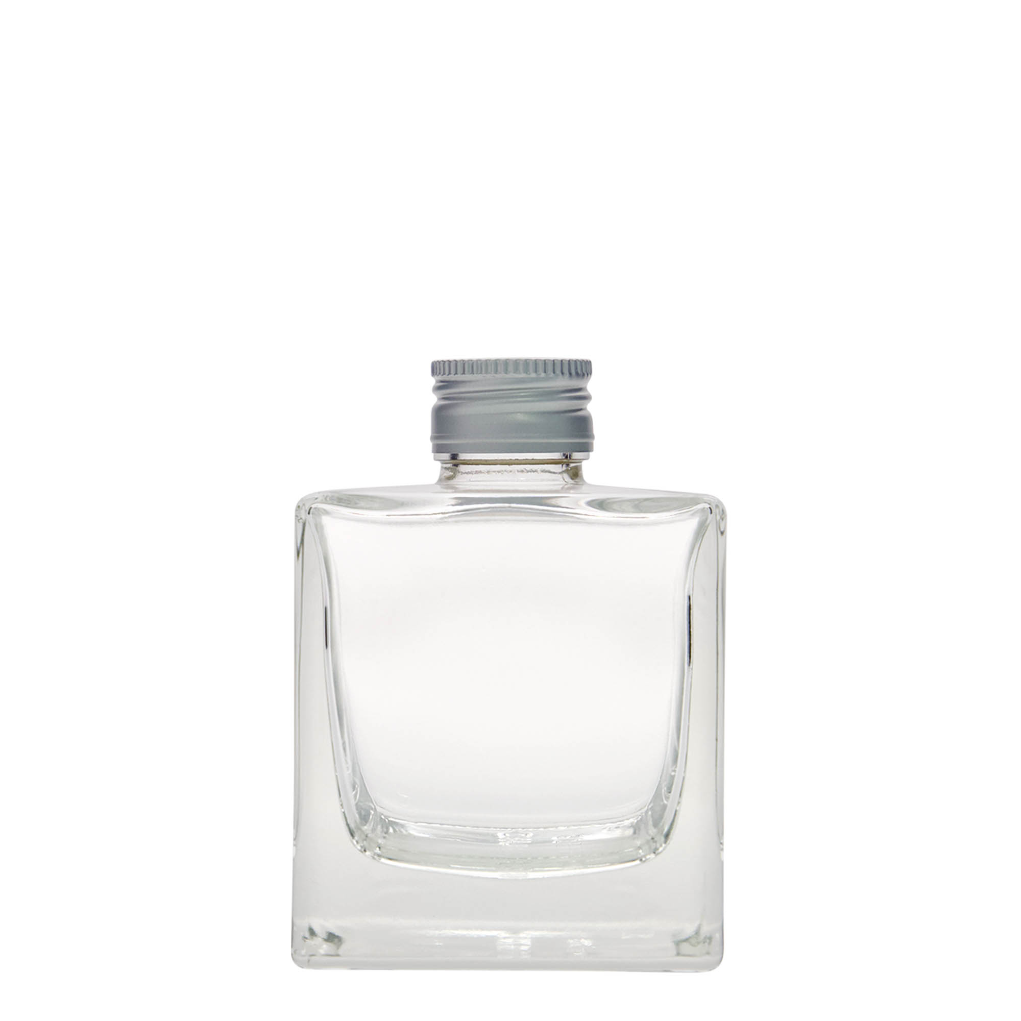 200 ml Glasflasche 'Cube', quadratisch, Mündung: PP 28 200 ml Glasflasche 'Cube', quadratisch, Mündung: PP 28