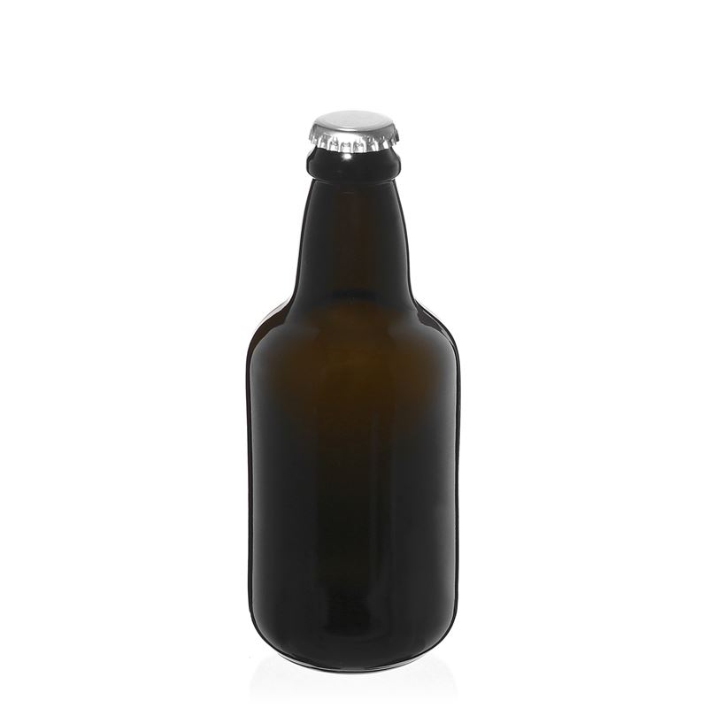 330 ml Bierflasche 'Era', Glas, antikgrün, Mündung: Kronkorken 330 ml Bierflasche 'Era', Glas, antikgrün, Mündung: Kronkorken