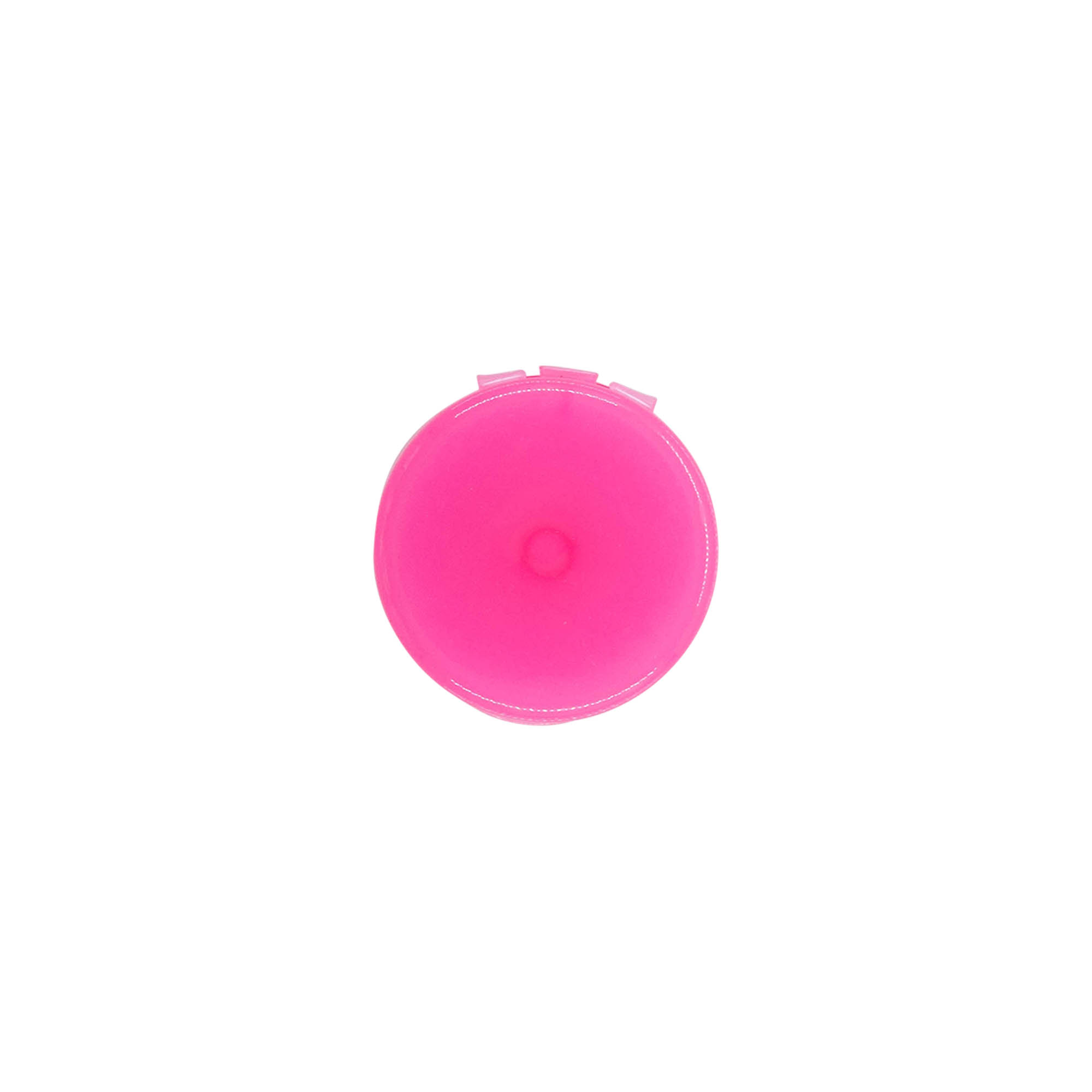 Schraubverschluss Klappscharnier, PP-Kunststoff, pink, für Mündung: 24/410