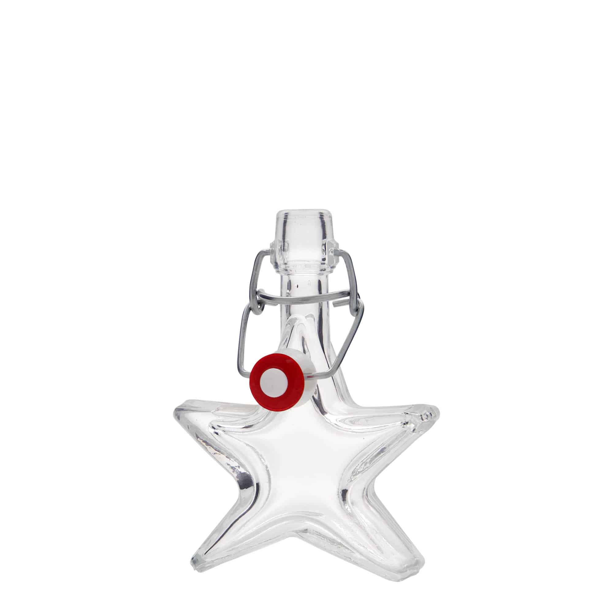 40 ml Glasflasche 'Stern', Mündung: Bügelverschluss 40 ml Glasflasche 'Stern', Mündung: Bügelverschluss