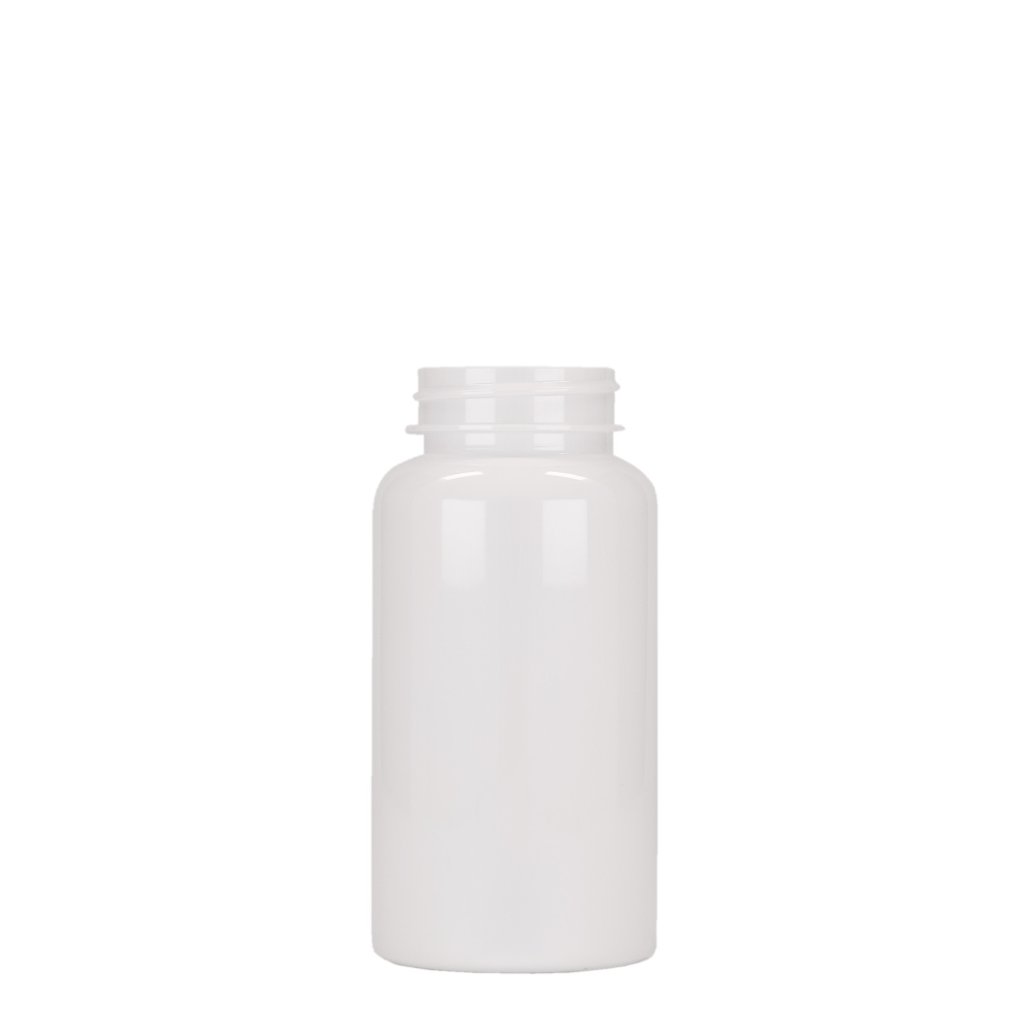150 ml PET-Packer, Kunststoff, weiß, Mündung: 38/400