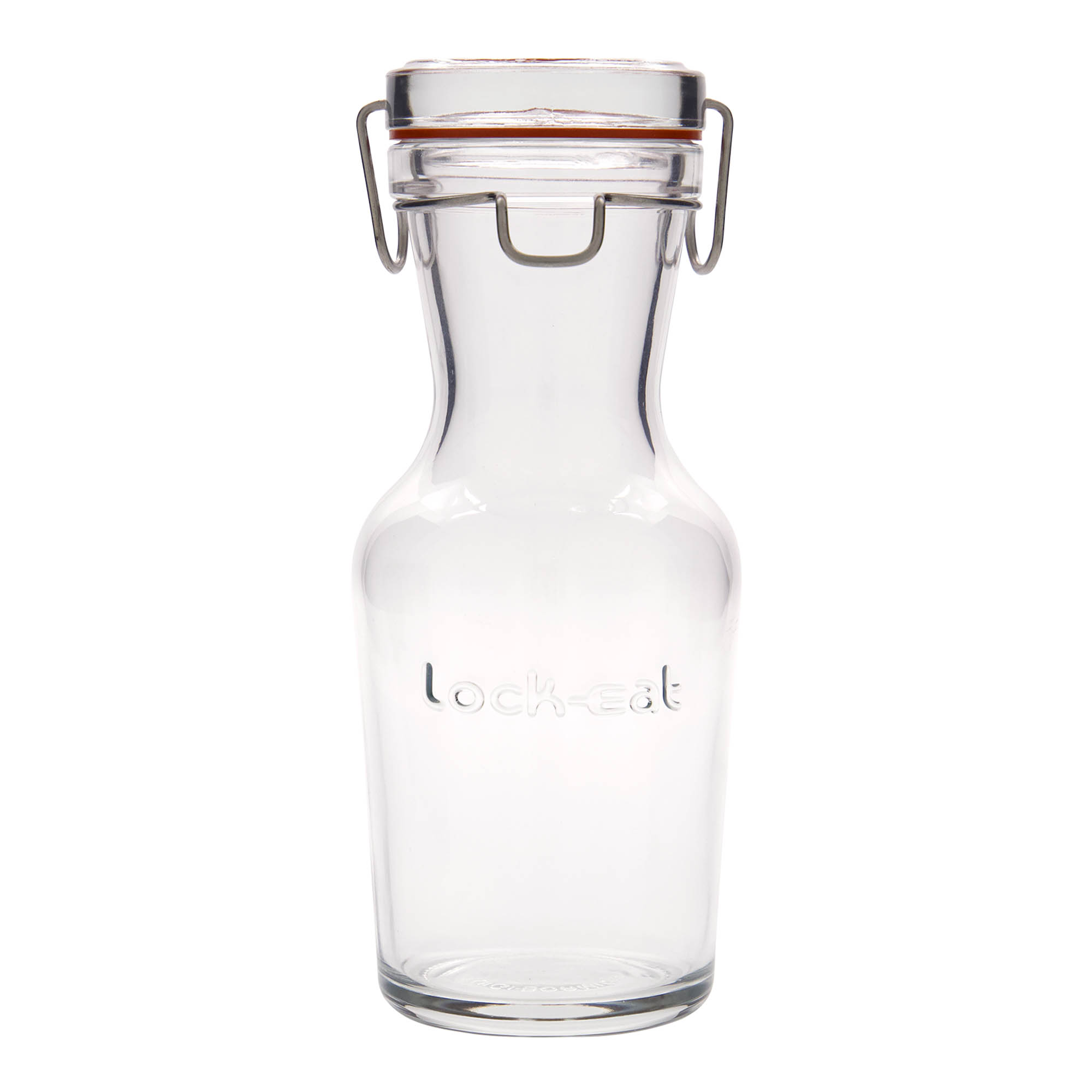 500 ml Glaskaraffe „Lock-Eat“, Mündung: Drahtbügelverschluss