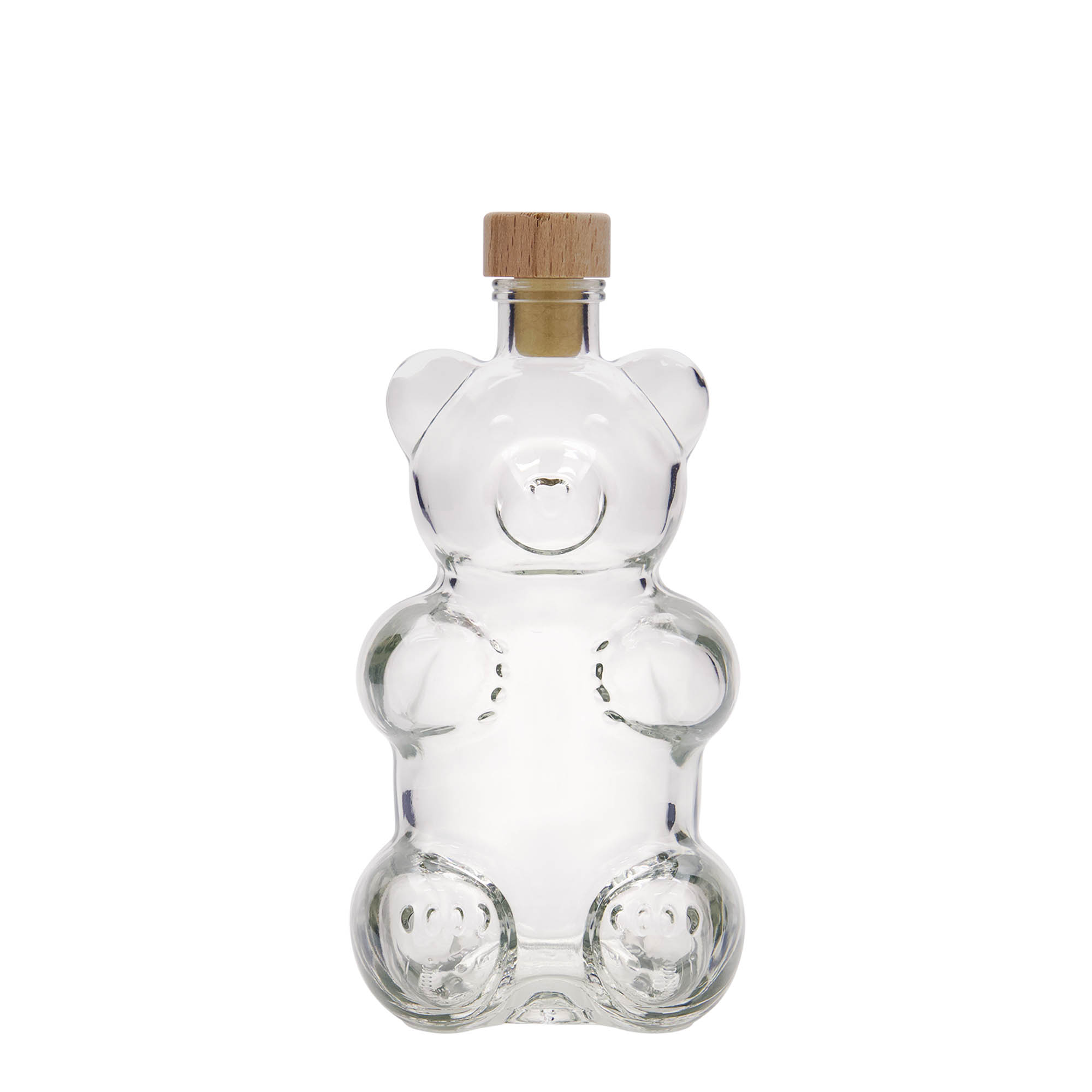 350 ml Glasflasche 'Bär', Mündung: Kork 350 ml Glasflasche 'Bär', Mündung: Kork