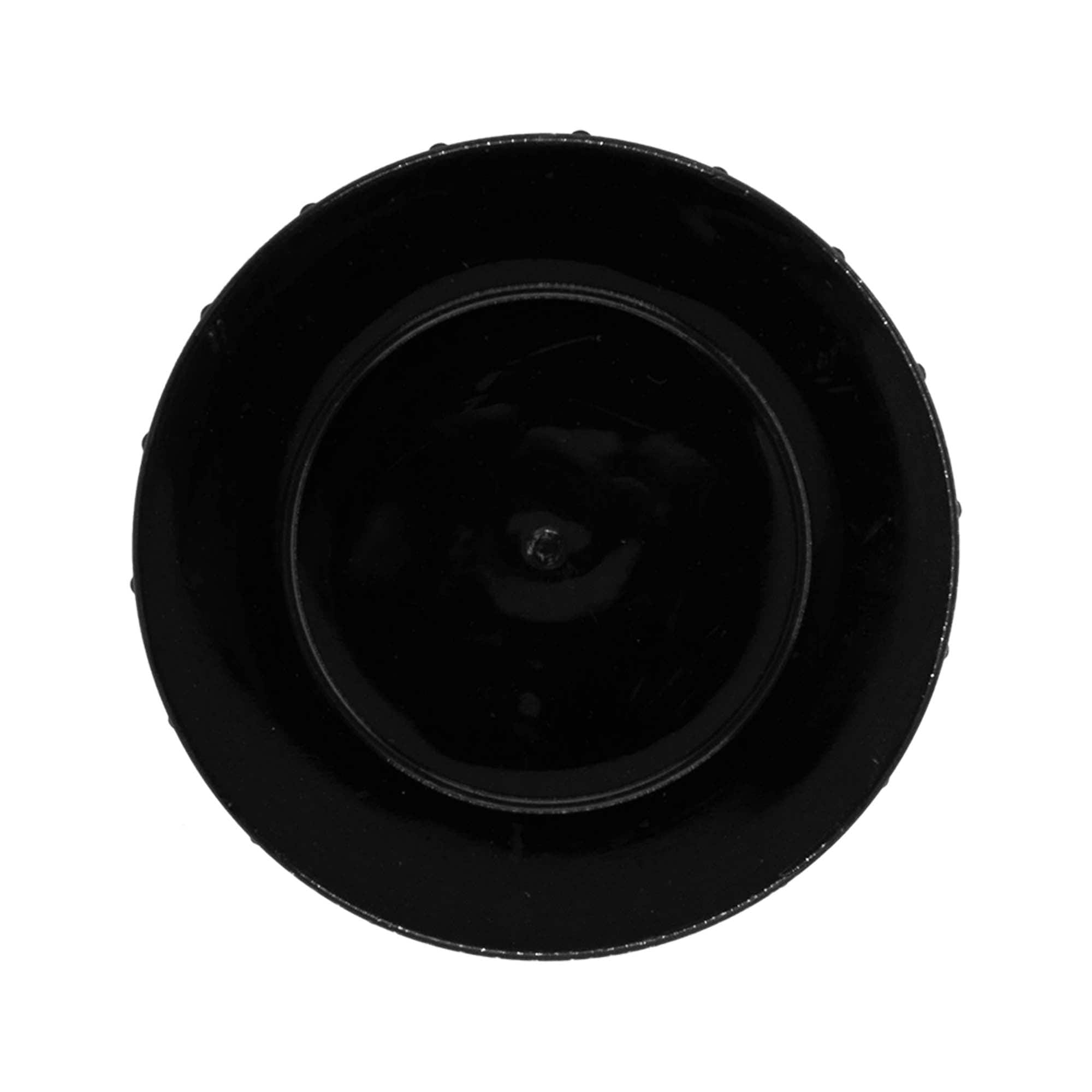 Schraubverschluss, PP-Kunststoff, schwarz, für Mündung: DIN 68