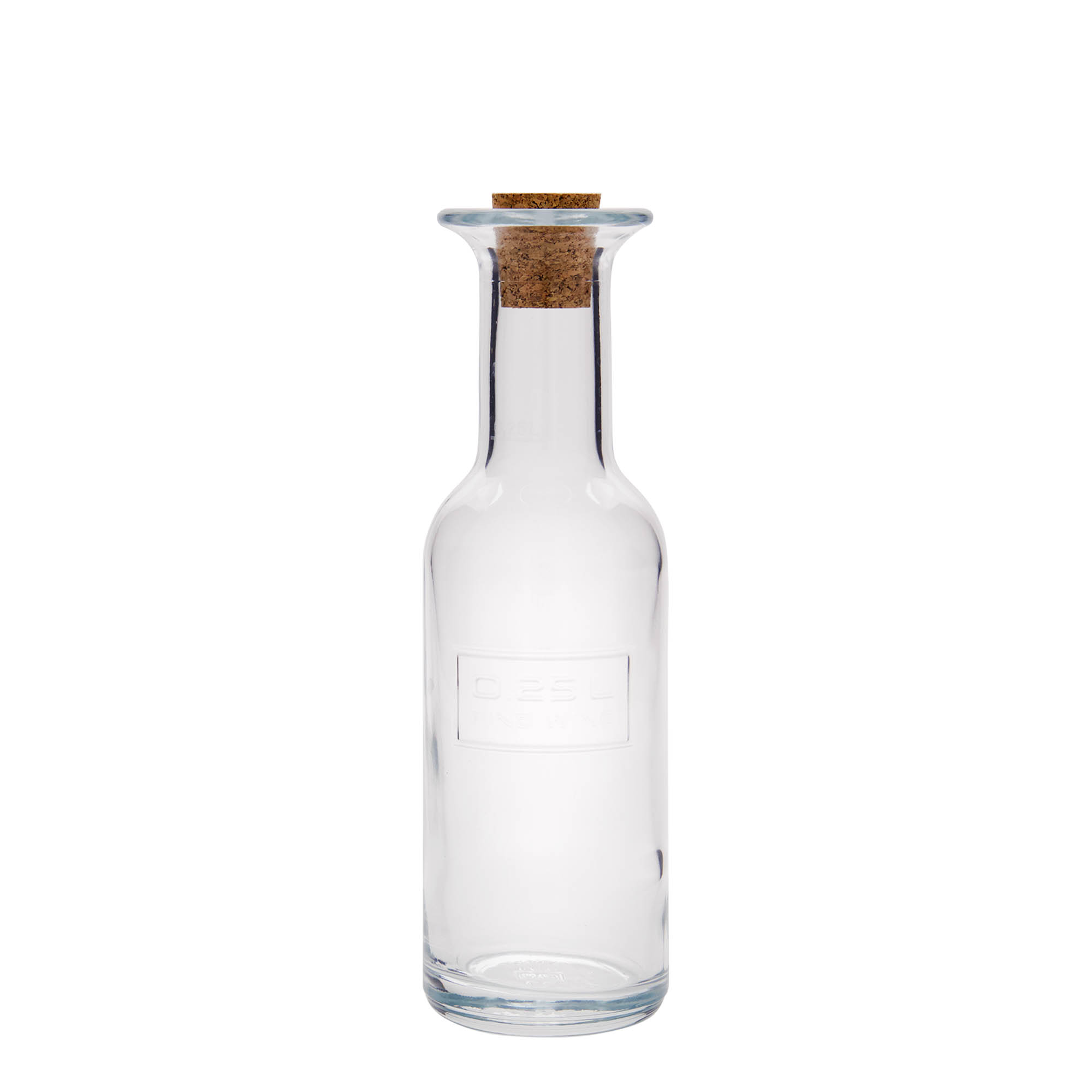 250 ml Glasflasche 'Optima Fine Wine', Mündung: Kork