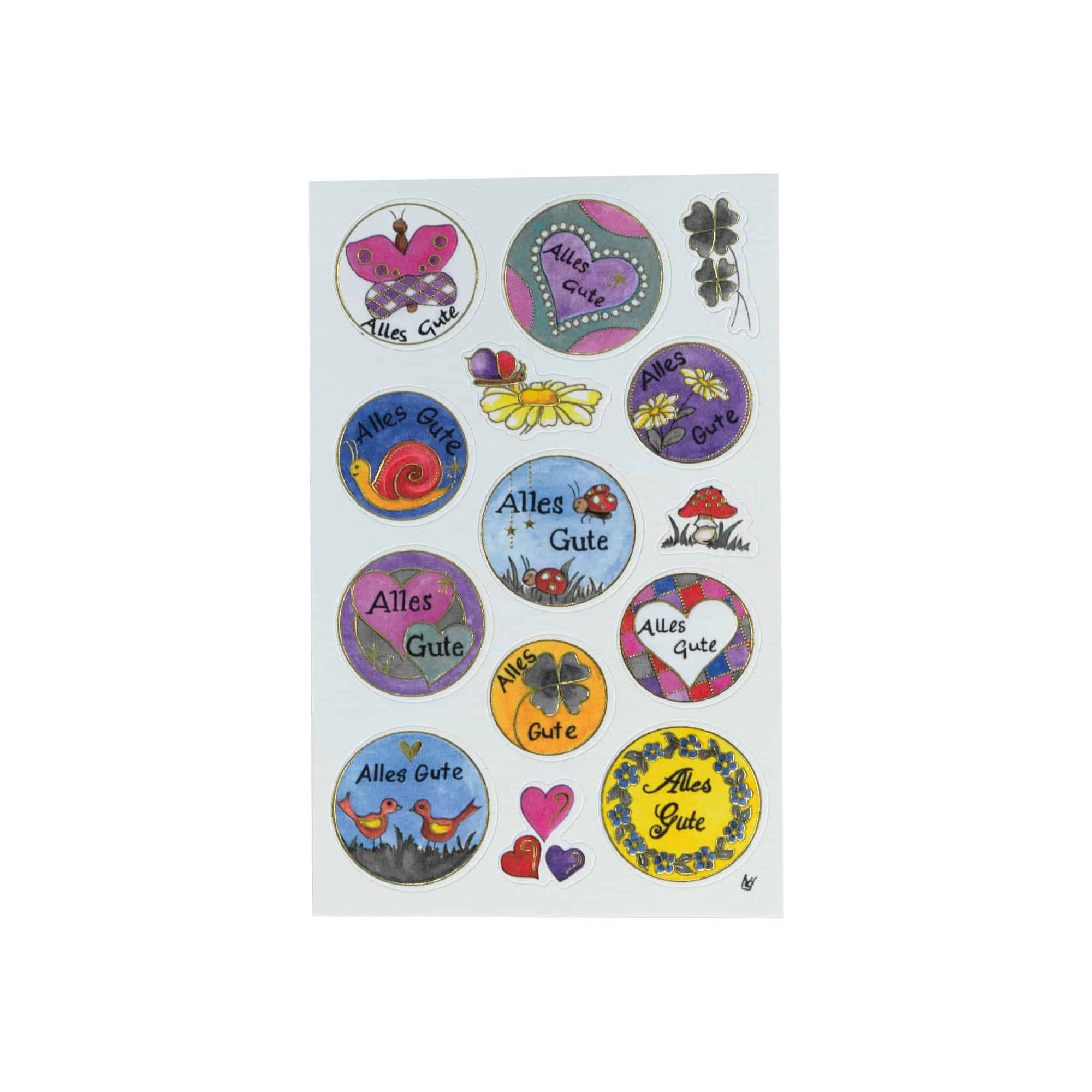 Zweckform Sticker 'Alles Gute', mehrfarbig Zweckform Sticker 'Alles Gute', mehrfarbig