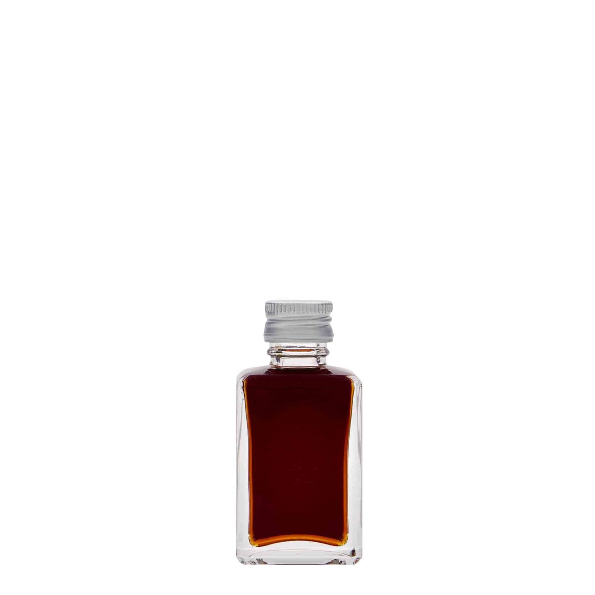 30 ml Glasflasche 'Tamme', quadratisch, Mündung: PP 18