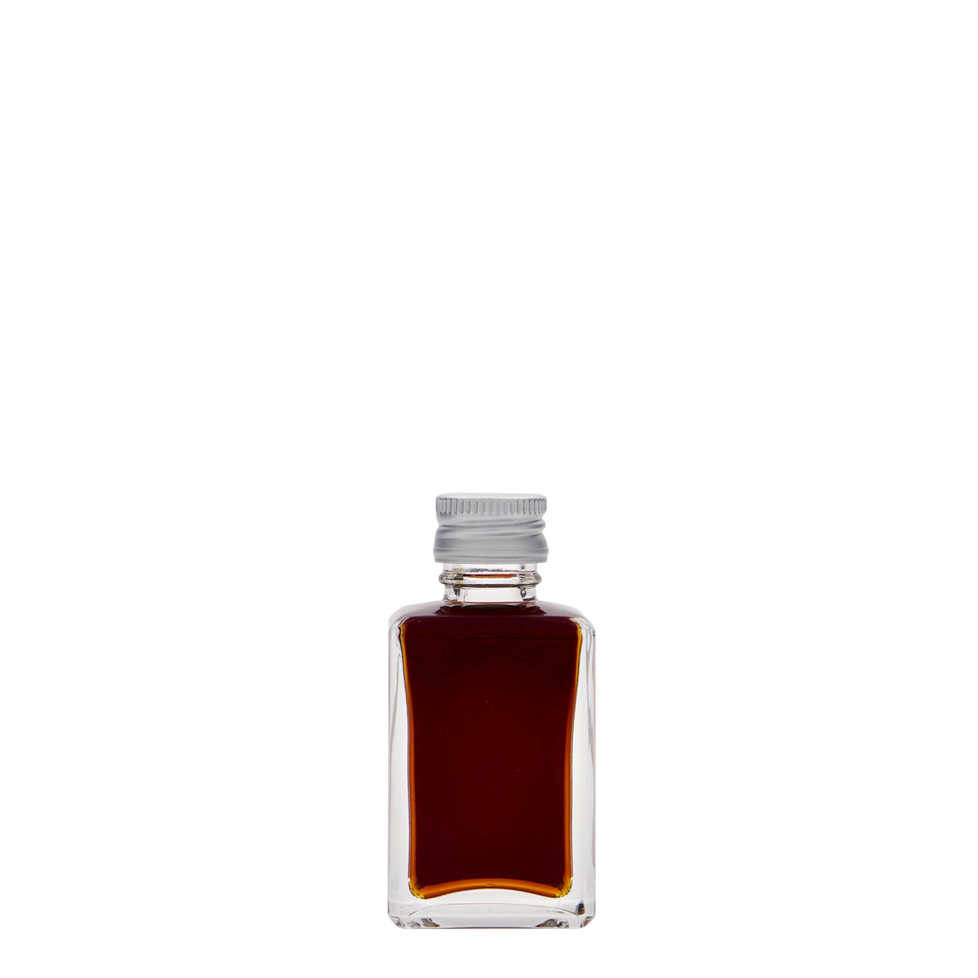 30 ml Glasflasche 'Tamme', quadratisch, Mündung: PP 18 30 ml Glasflasche 'Tamme', quadratisch, Mündung: PP 18