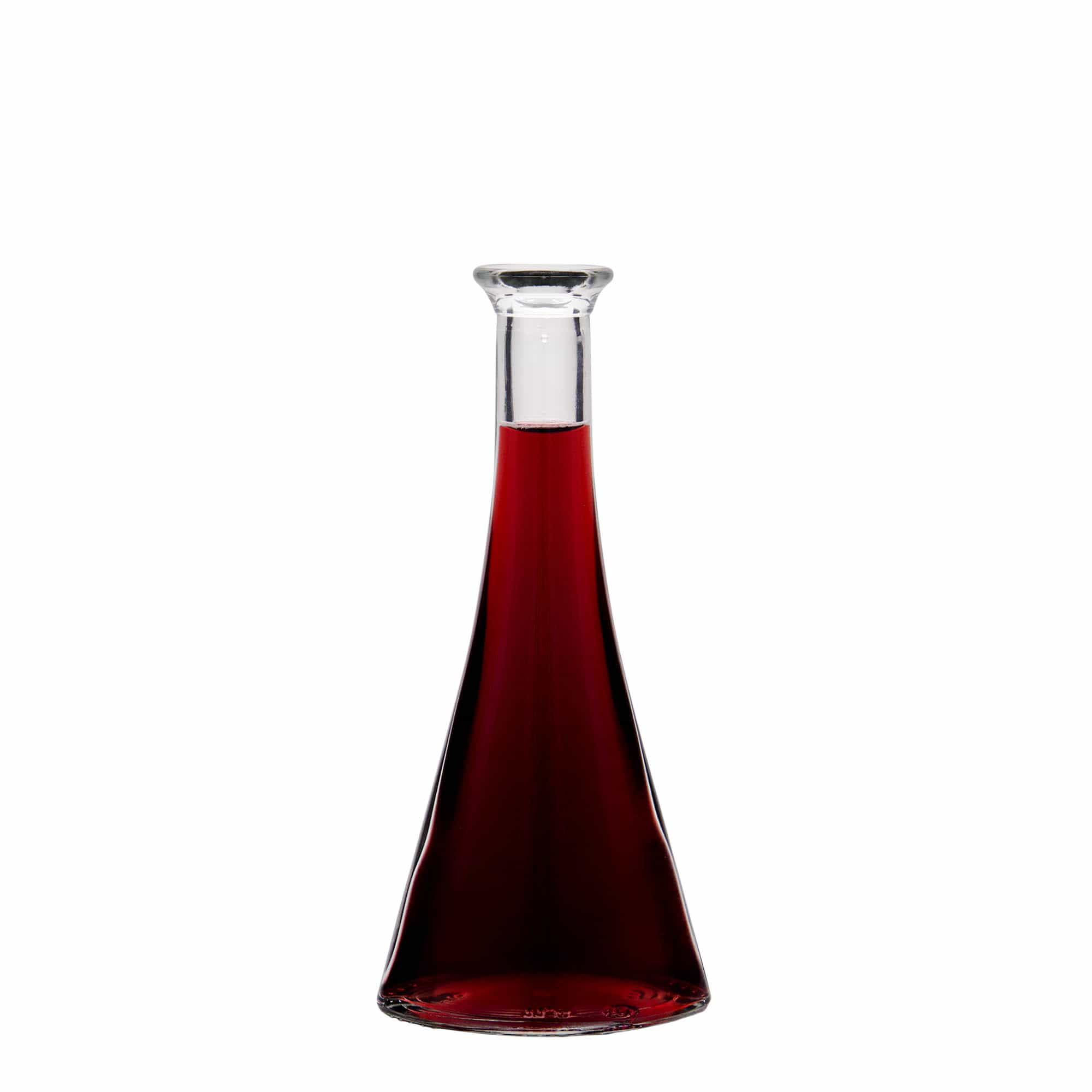 100 ml Glasflasche 'Veronica', halbrund, Mündung: Kork 100 ml Glasflasche 'Veronica', halbrund, Mündung: Kork