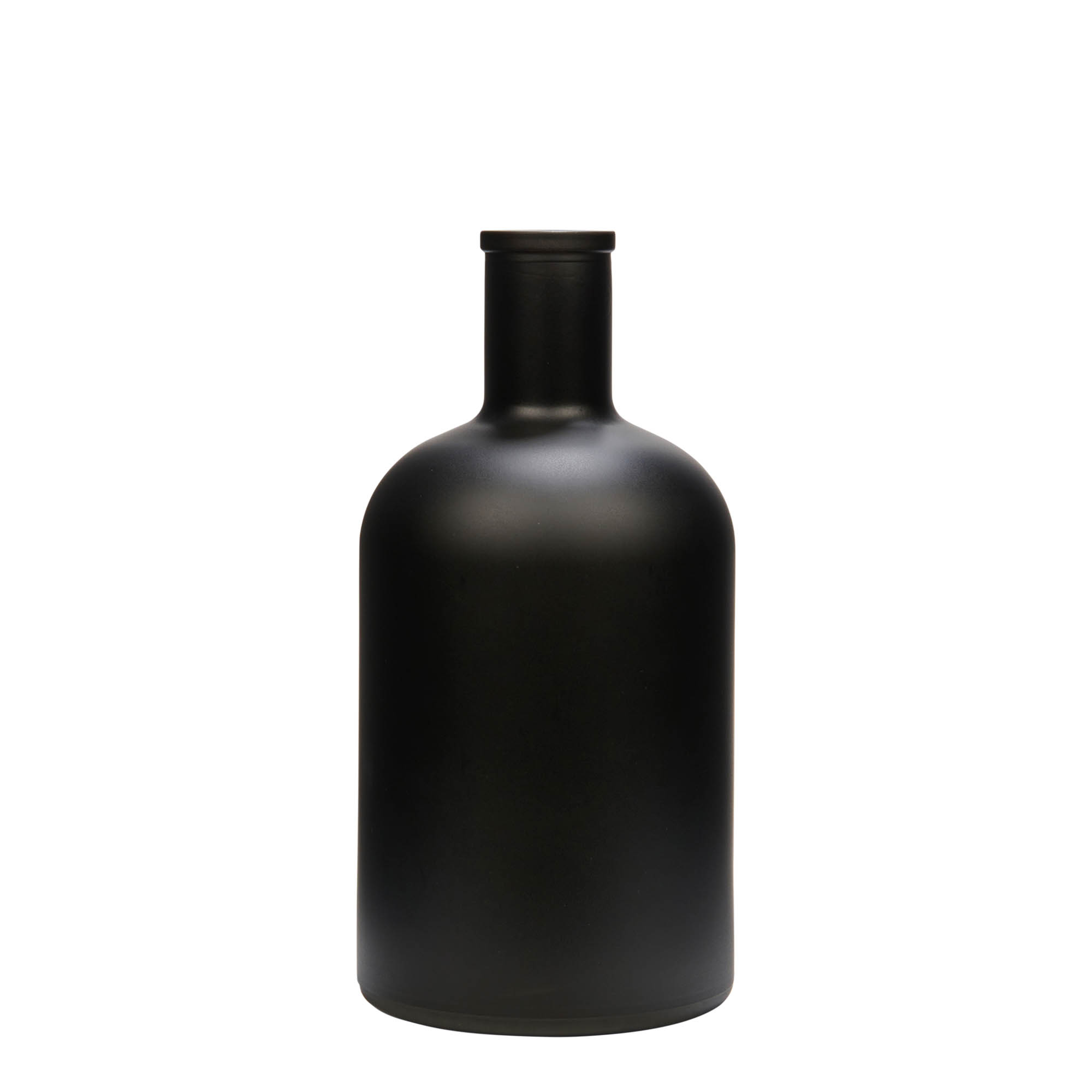 700 ml Glasflasche 'Gerardino', schwarz, Mündung: Kork 700 ml Glasflasche 'Gerardino', schwarz, Mündung: Kork