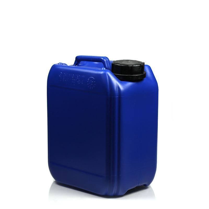5 l Kanister, rechteckig, HDPE-Kunststoff, blau, Mündung: ND 55