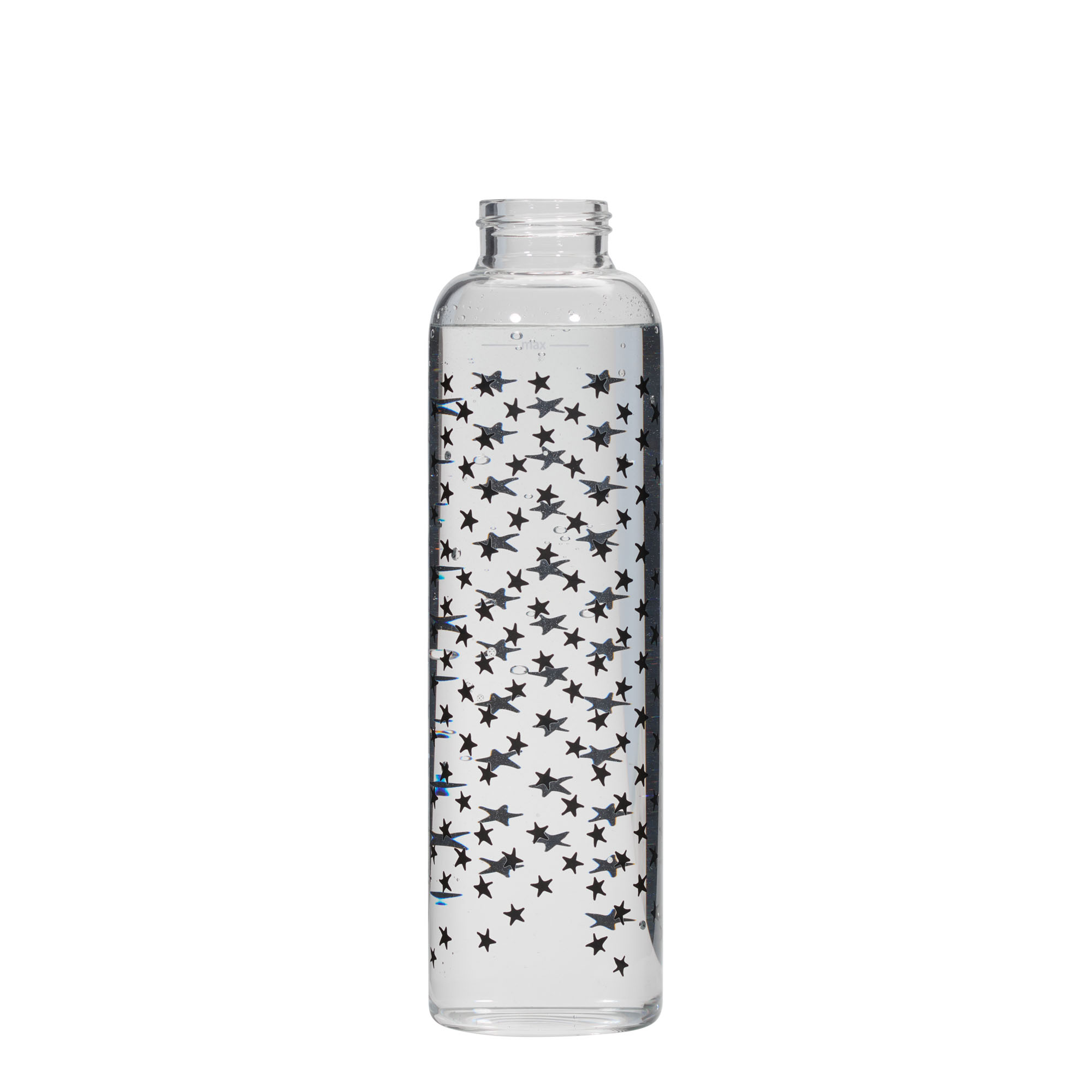 500 ml Trinkflasche 'Perseus - Schwarze Sterne', Mündung: Schraubverschluss