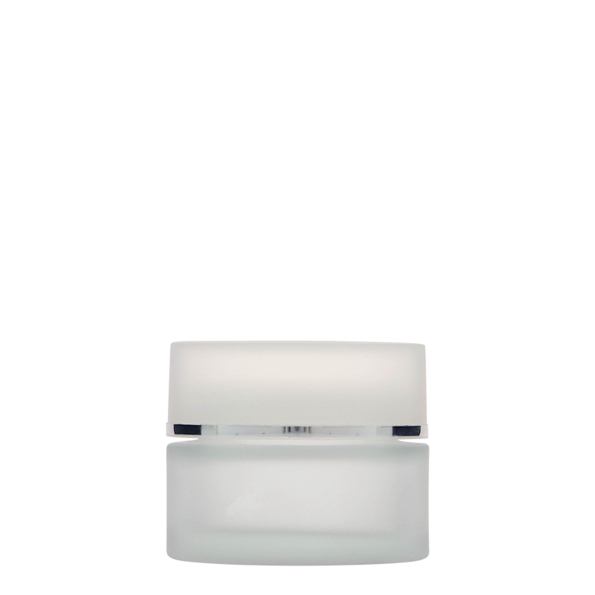 50 ml Tiegel 'Platin Edition', Glas, geeist, Mündung: Schraubverschluss