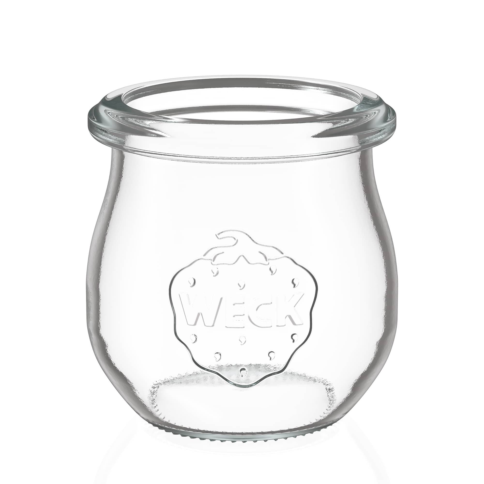 12x 75 ml WECK-Tulpenglas mit Glasdeckel RR 40
