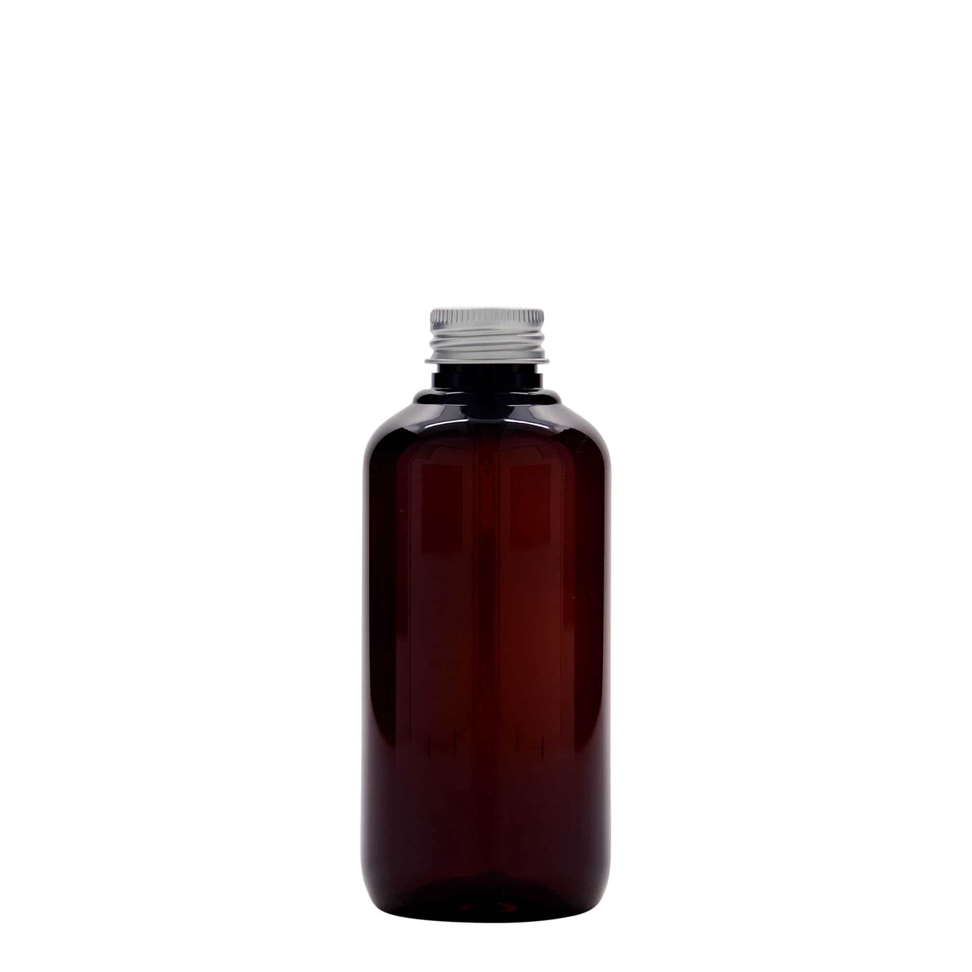 200 ml Recycling-Kunststoffflasche 'Victor's Best', PCR, braun, Mündung: 24/410