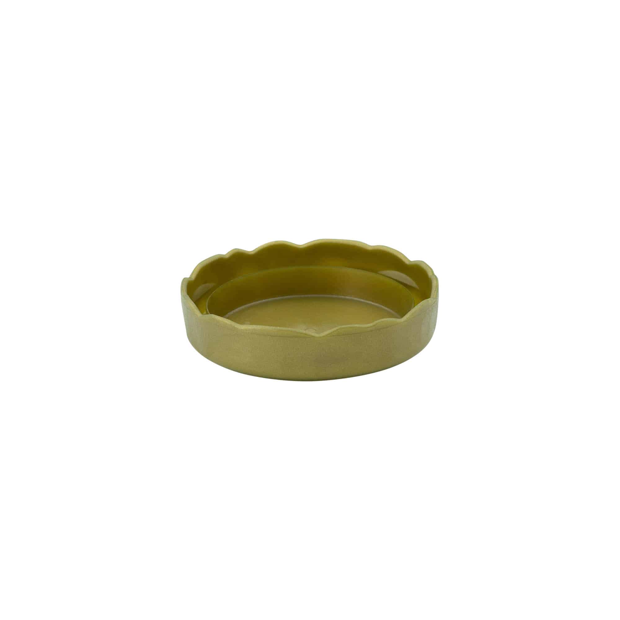 Stülpdeckel für Enghals-Keramiktopf, HDPE-Kunststoff, gold